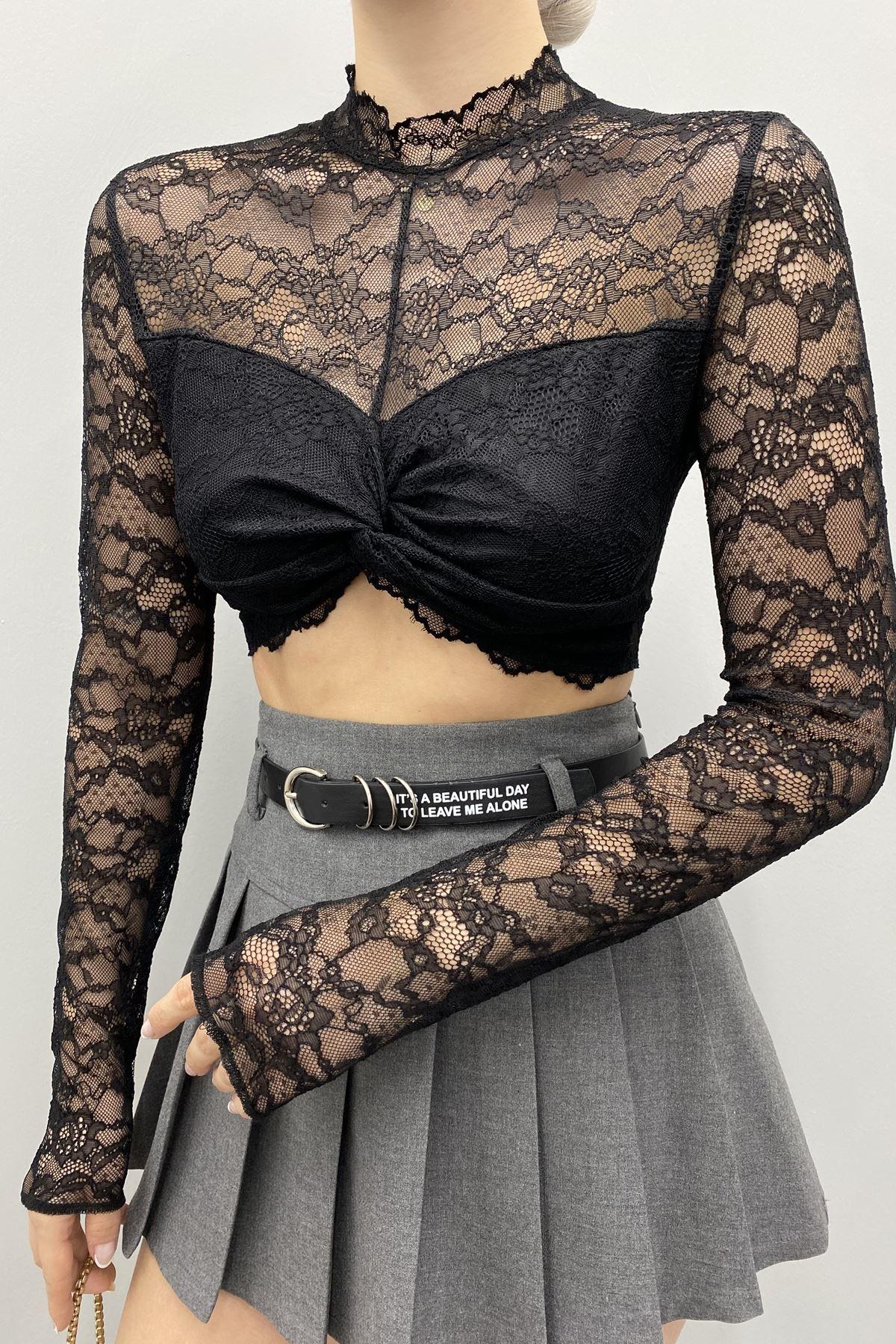 DANTEL CROP BLUZ