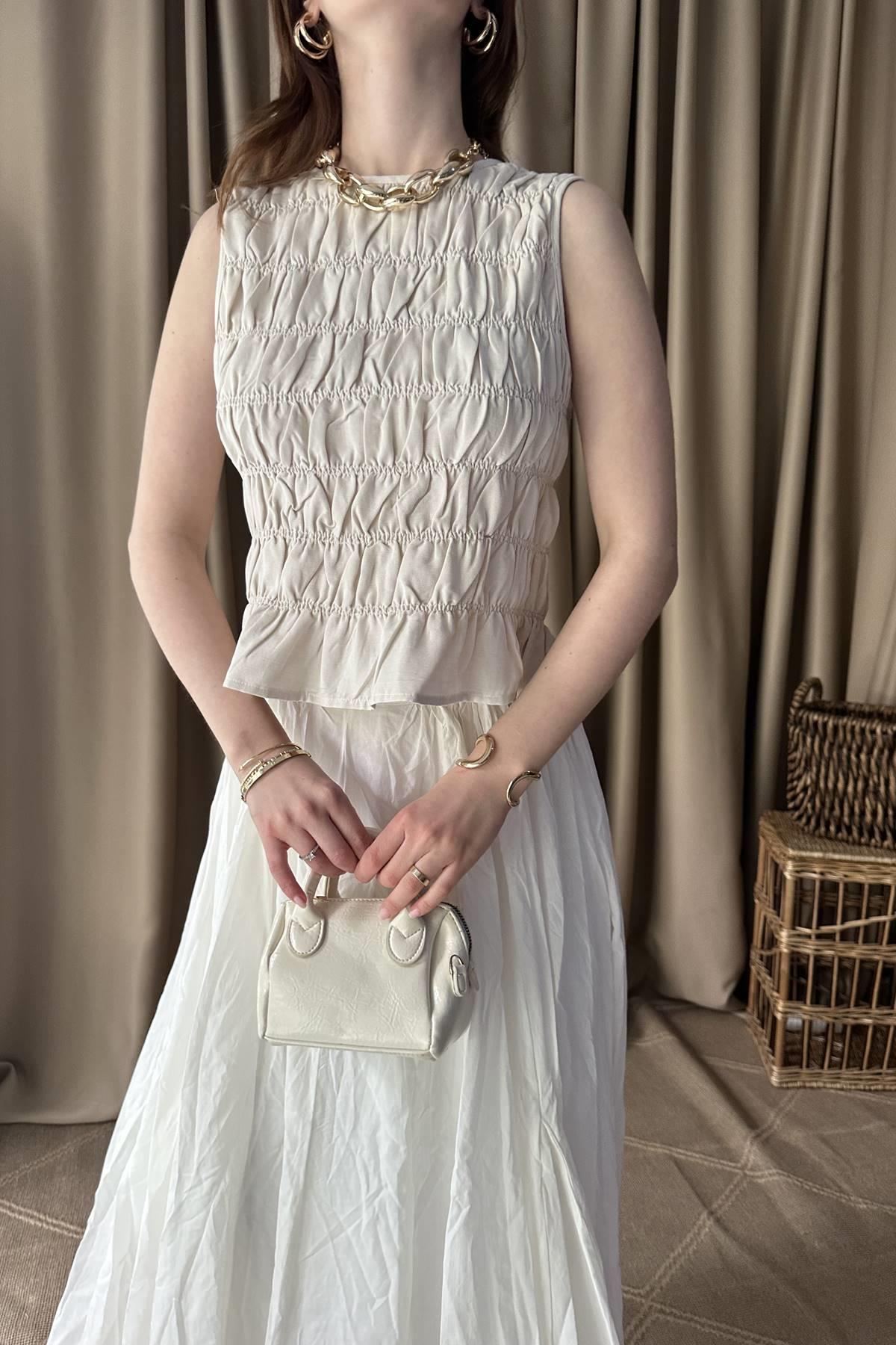 KOLSUZ CROP BLUZ