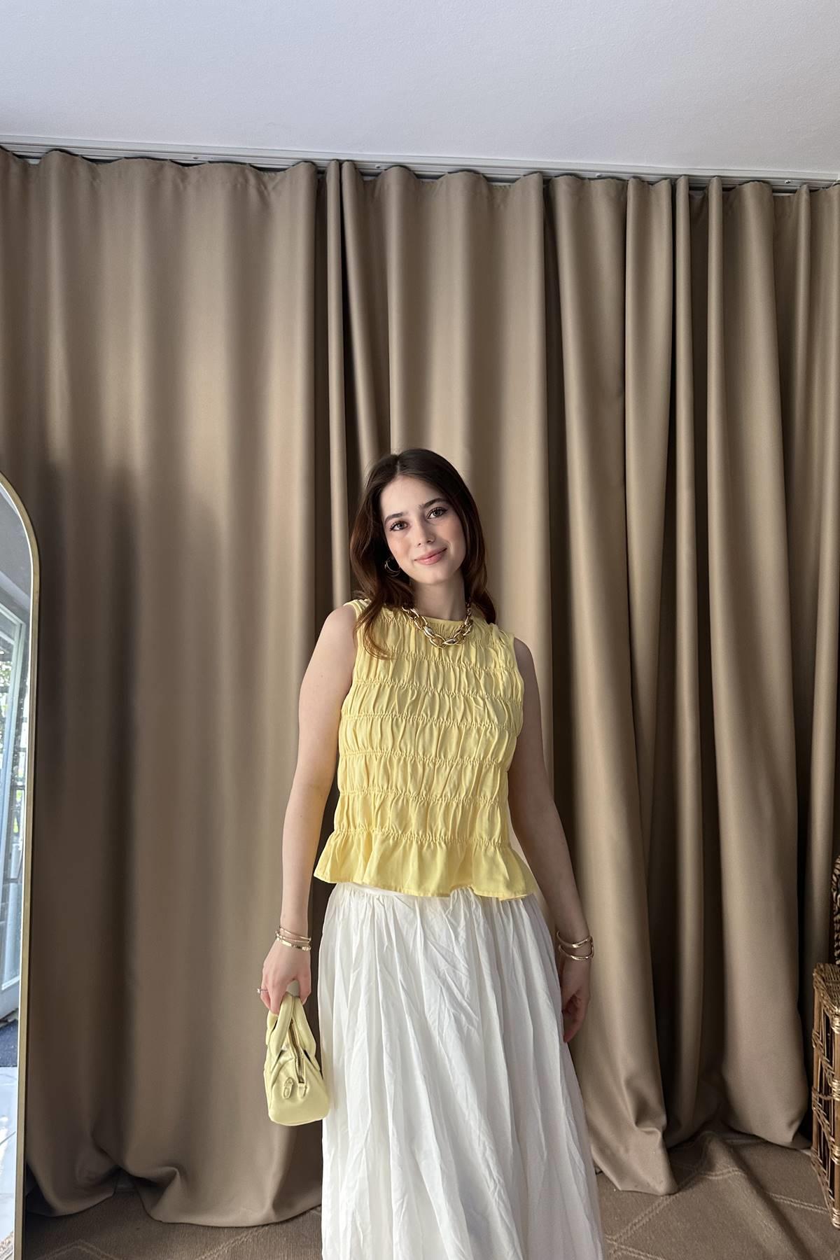 KOLSUZ CROP BLUZ