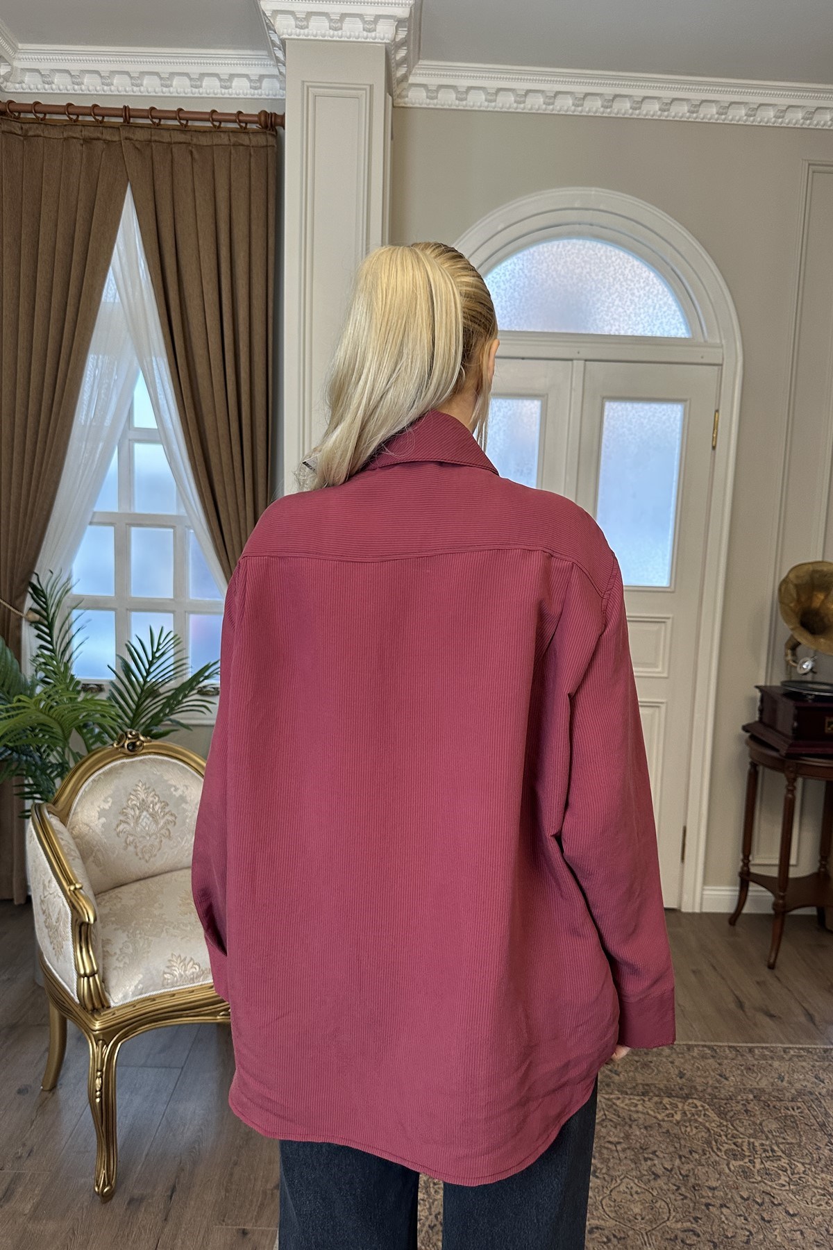 YAKA BAĞLAMA DETAYLI BLUZ