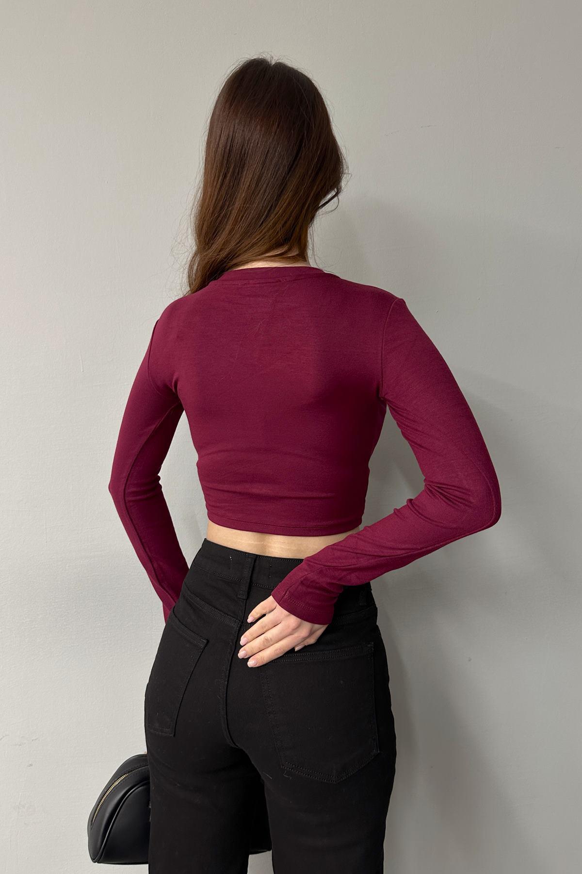 BİSİKLET YAKA CROP BADY