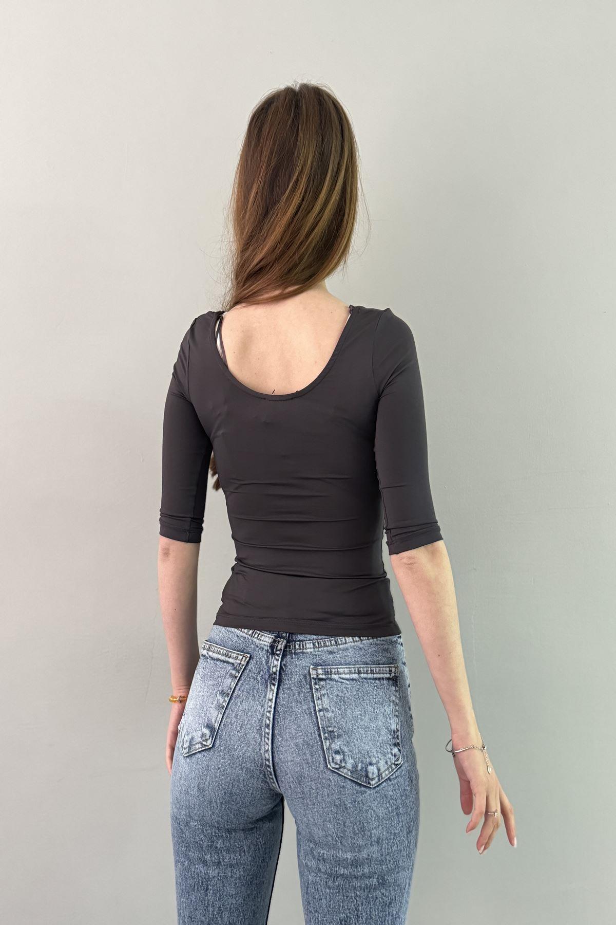 BİSİKLET YAKA POLAMİD TSHIRT