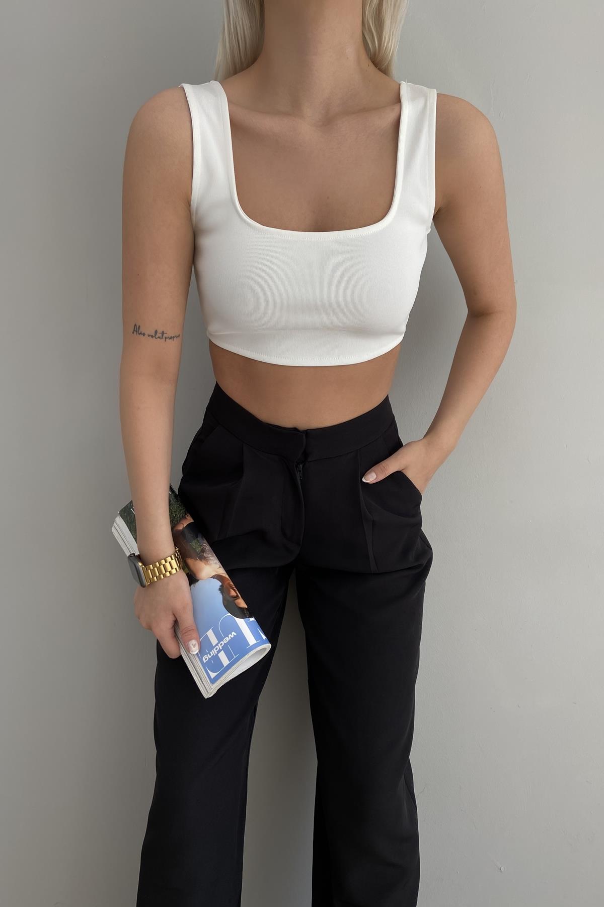 ÖRME CROP BLUZ