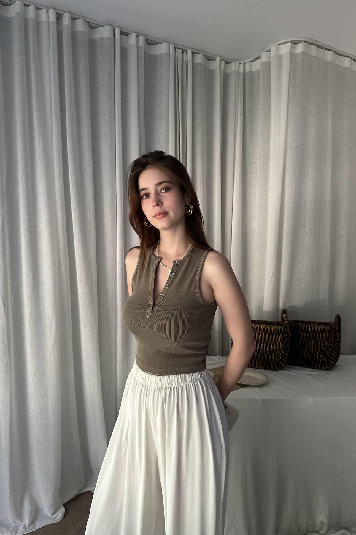YIKAMA EFEKTLİ CROP TOP