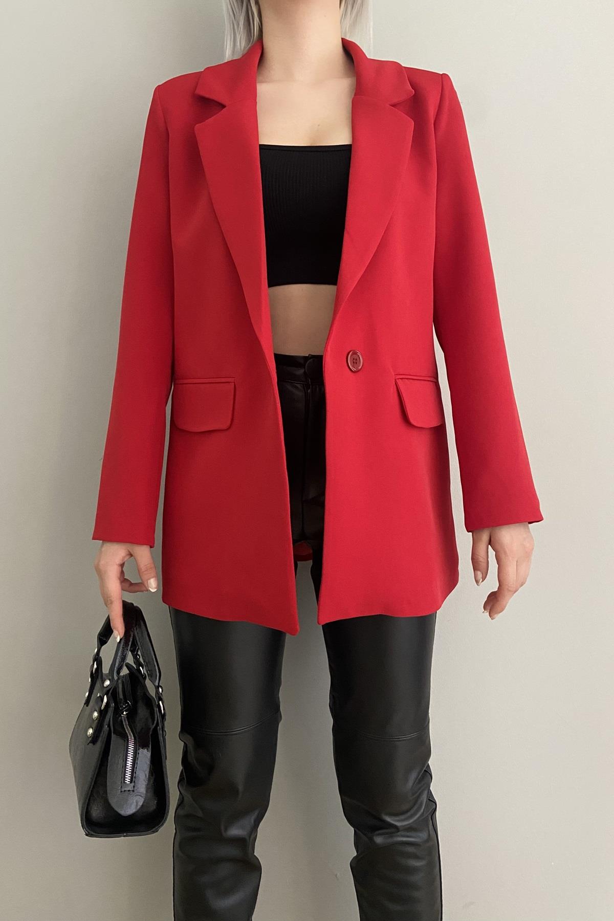 TEK DÜĞME BLAZER CEKET