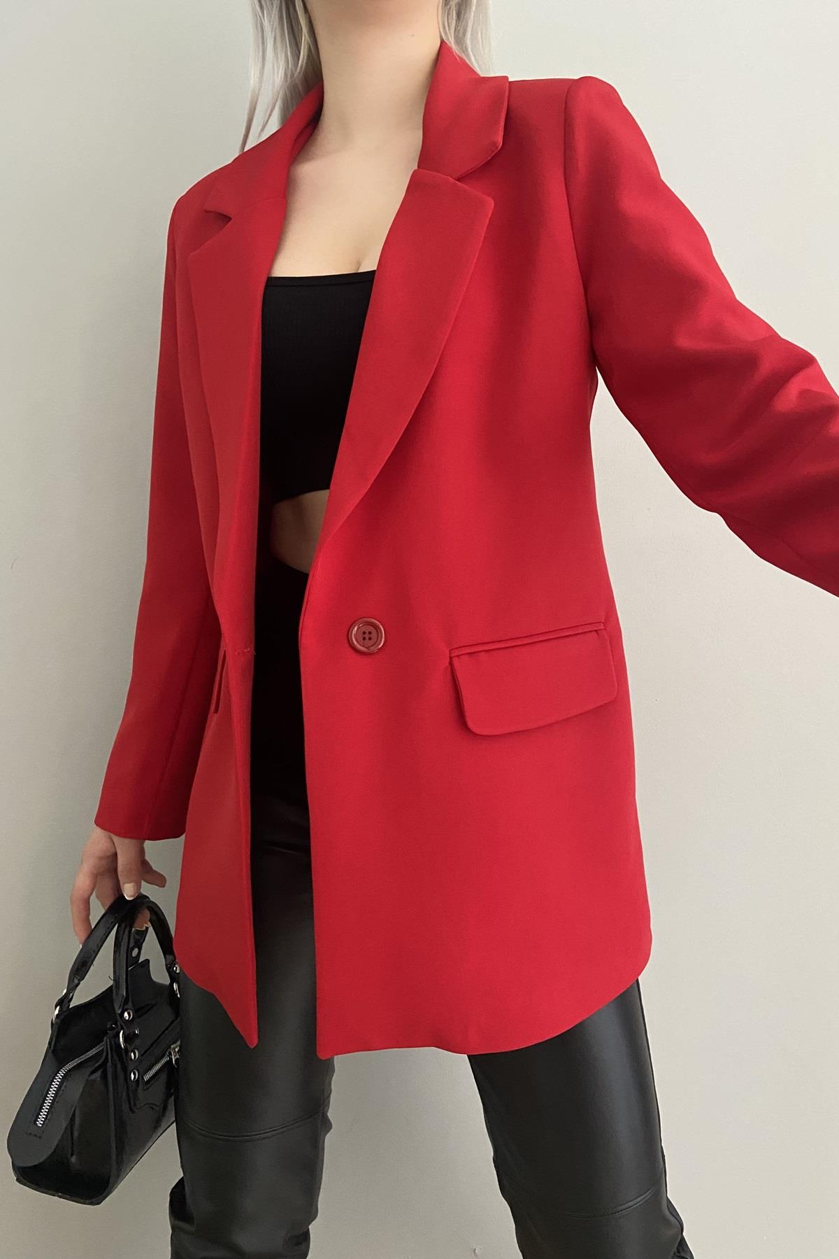TEK DÜĞME BLAZER CEKET