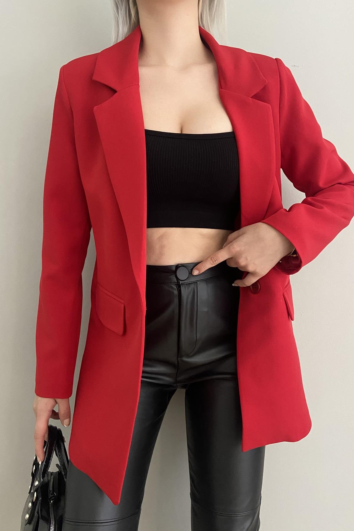 TEK DÜĞME BLAZER CEKET