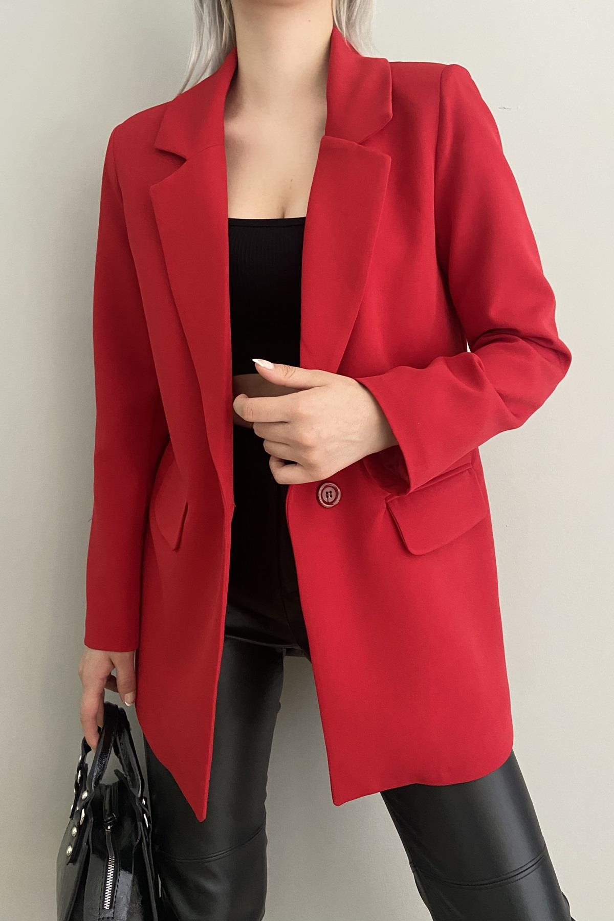 TEK DÜĞME BLAZER CEKET