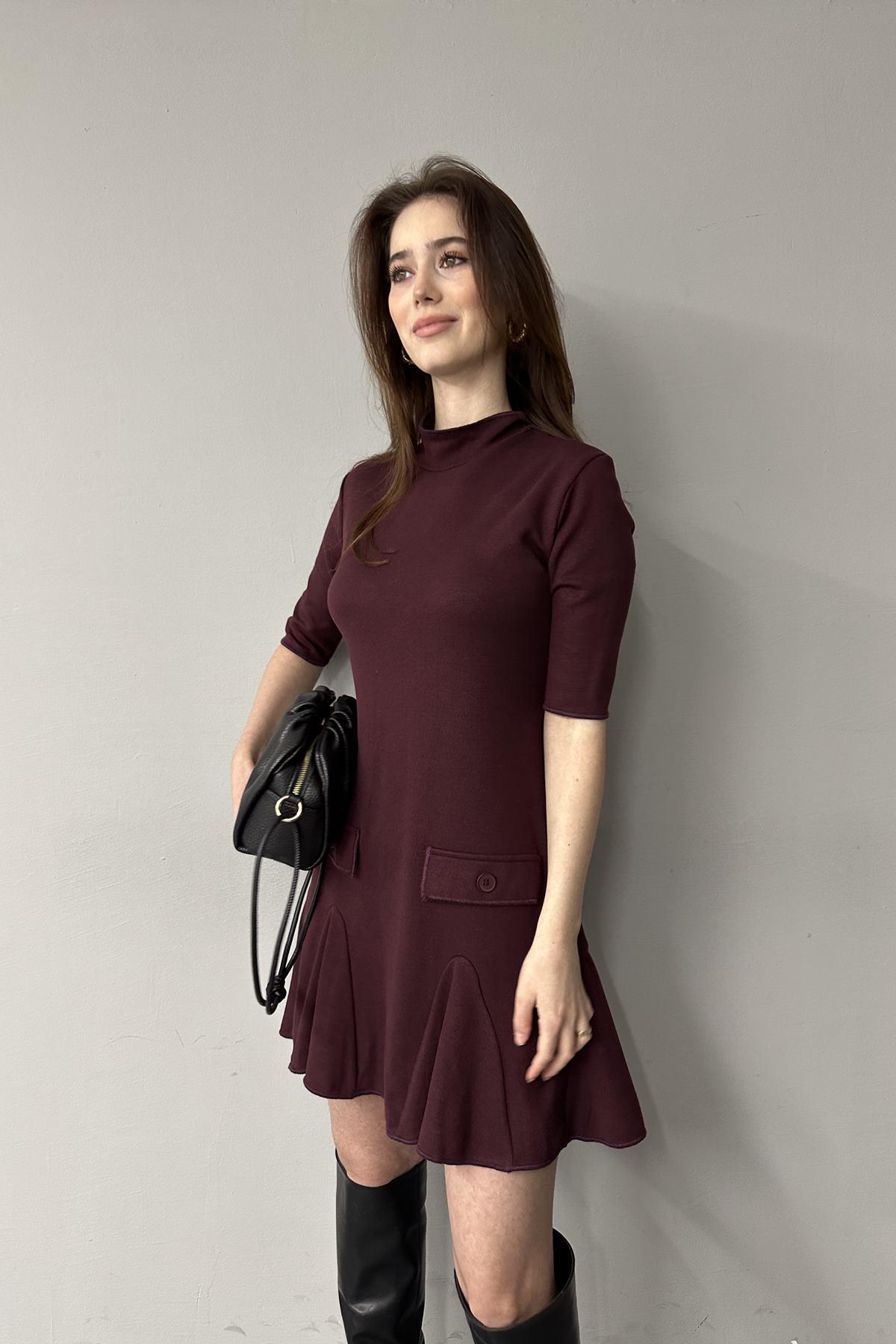 GODELİ KISA ELBİSE