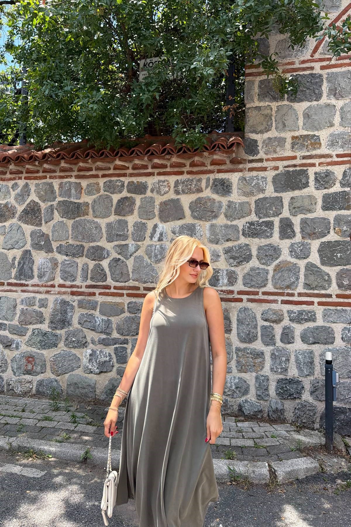 KALIN ASKILI MODAL ELBİSE
