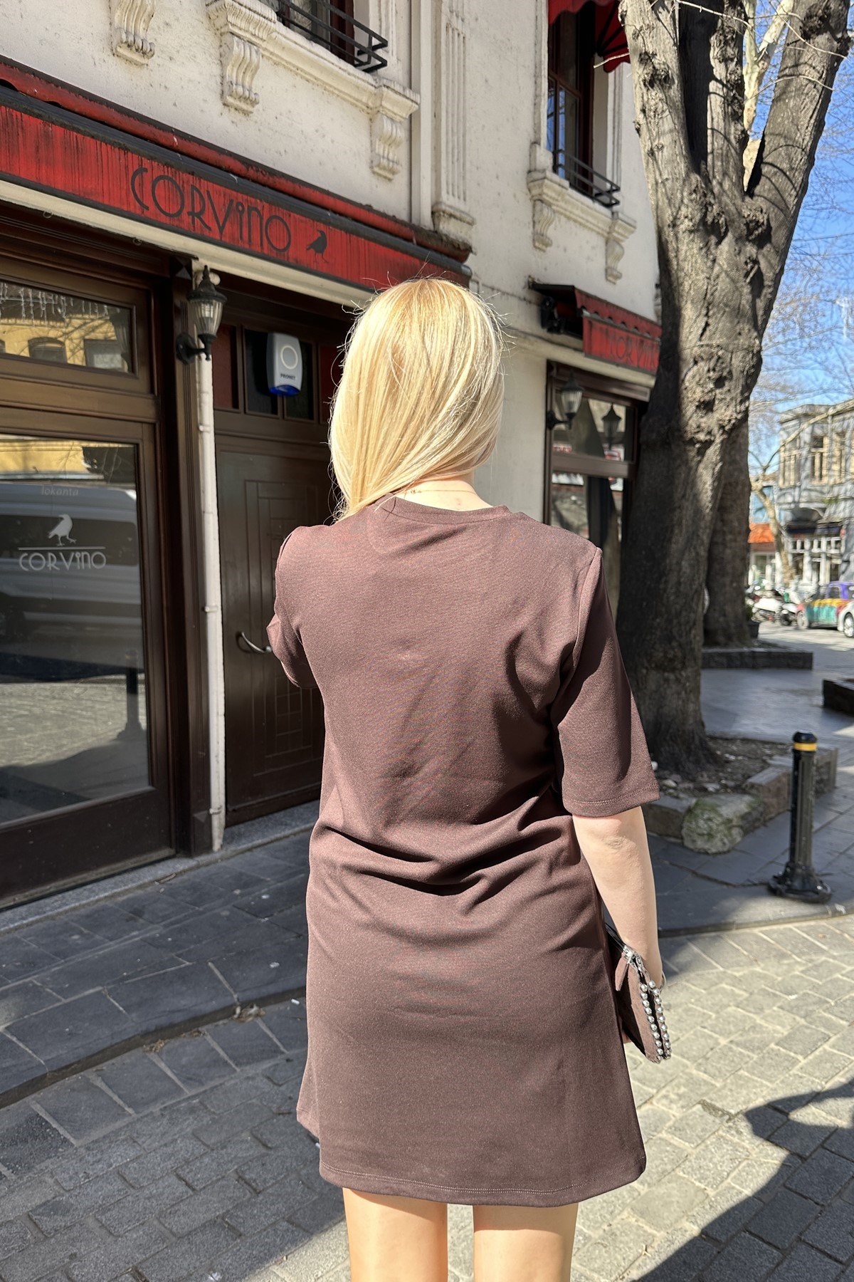 TAŞ DETAY ELBİSE