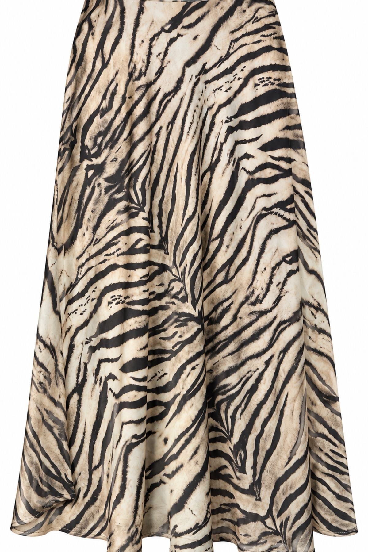 ZEBRA DESEN SATEN ETEK