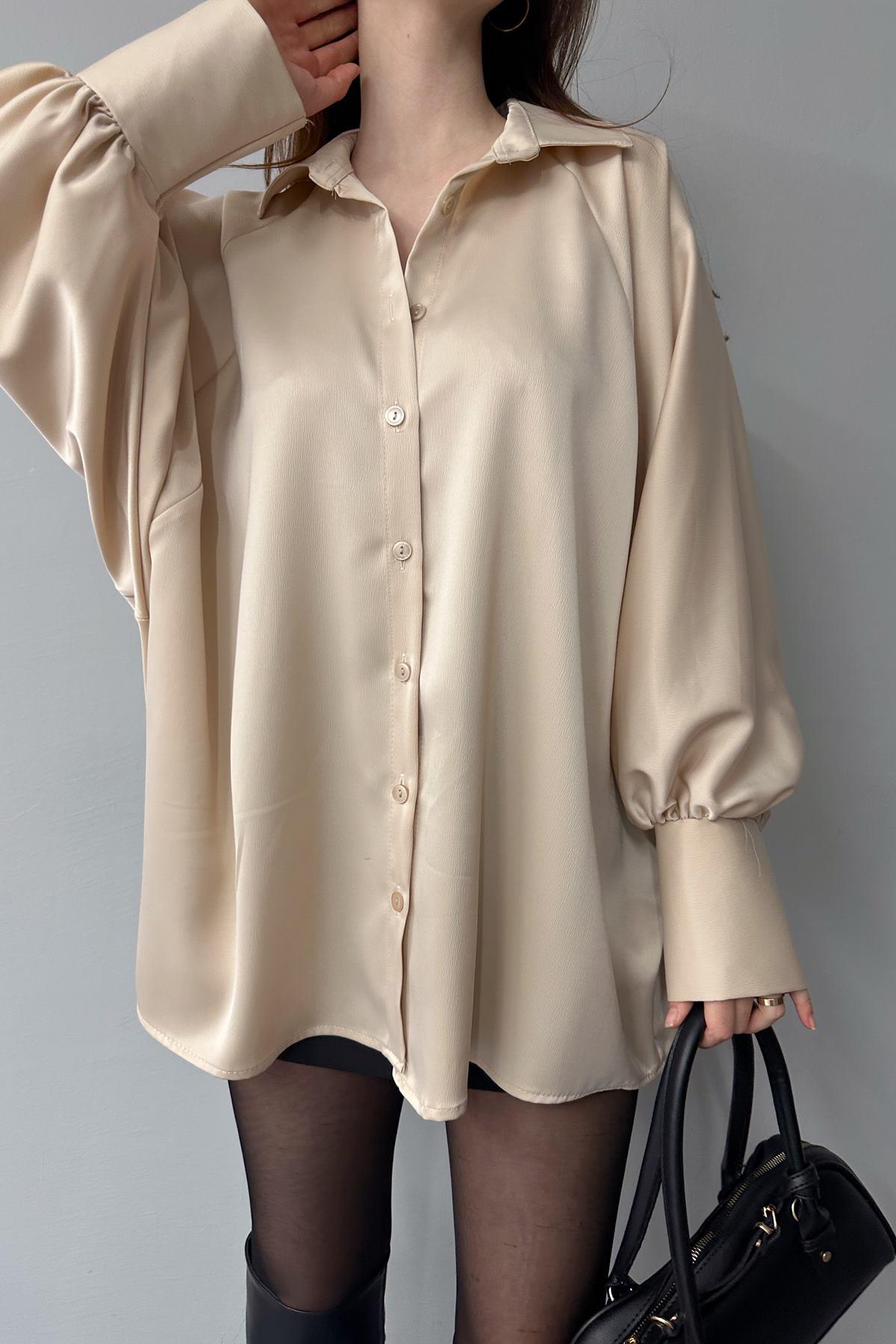 REGLAN KOL SATEN GÖMLEK