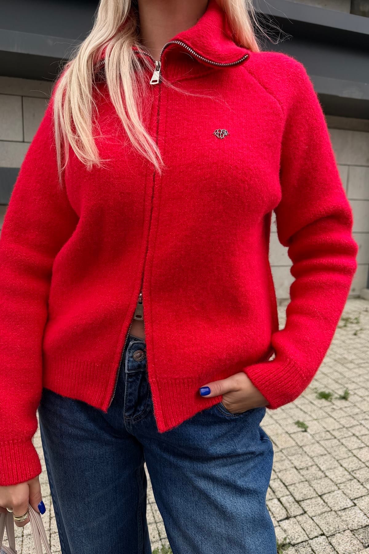 ÇİFT FERMUARLI TRIKO HIRKA