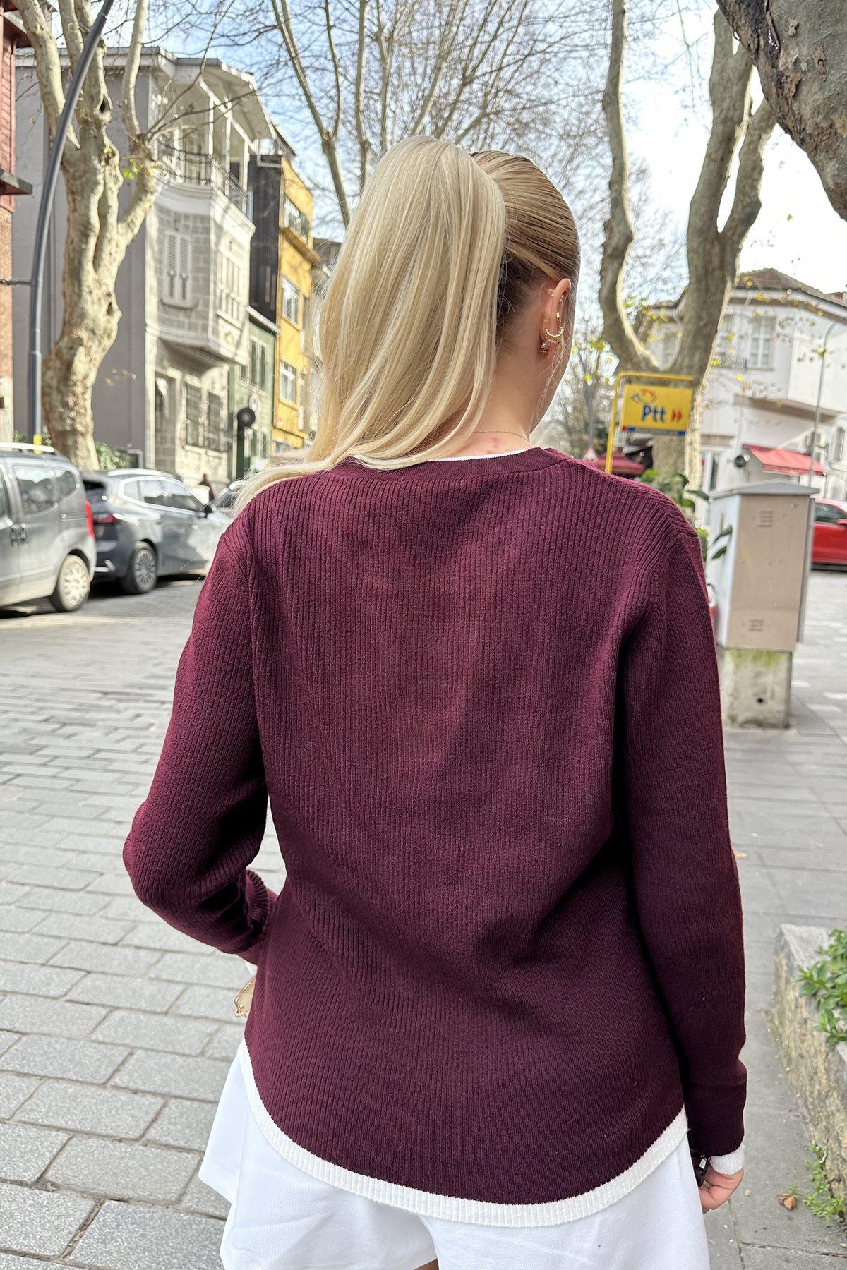PATI DÜĞMELİ TRIKO KAZAK