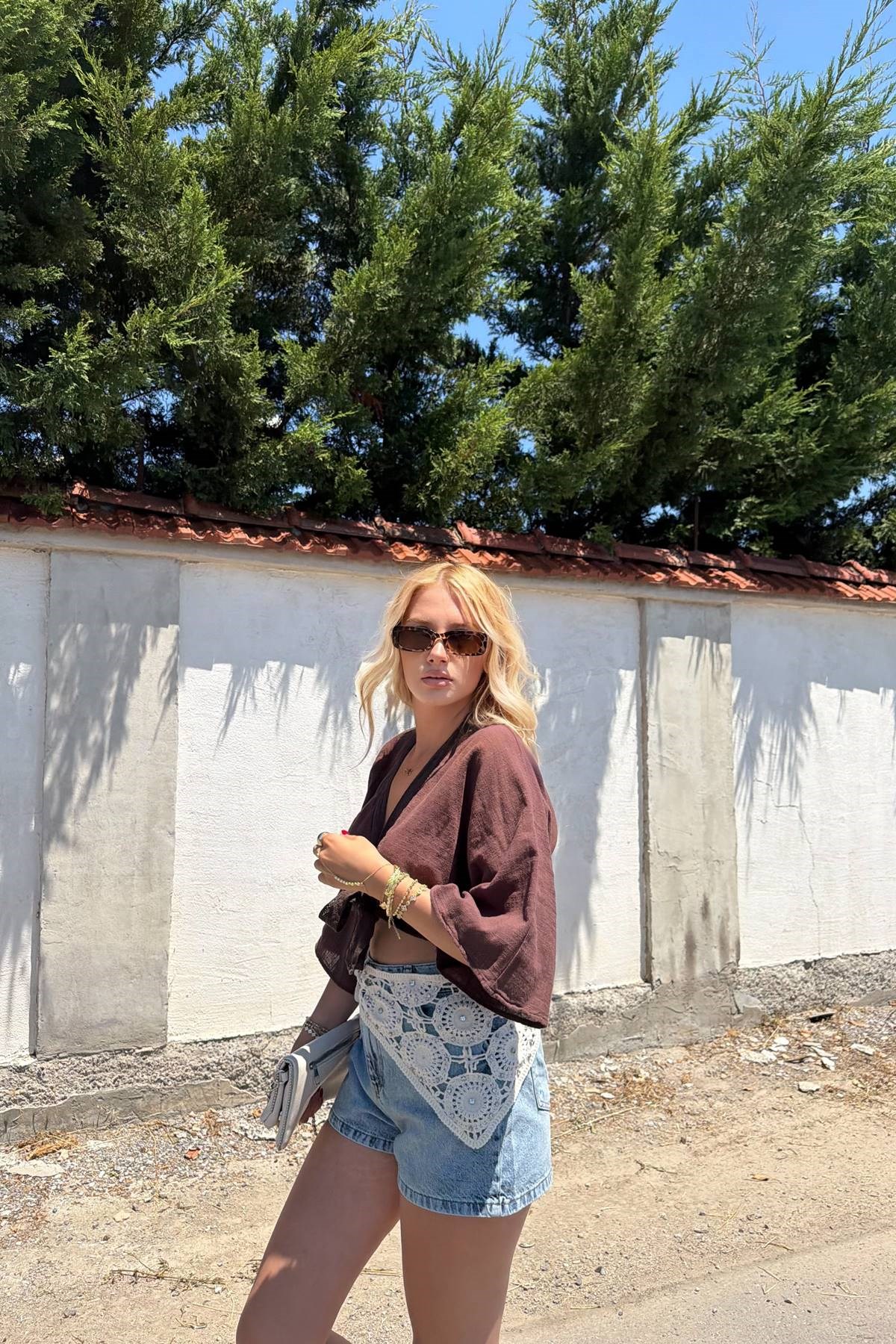DANTEL GARNİLİ KIMONO
