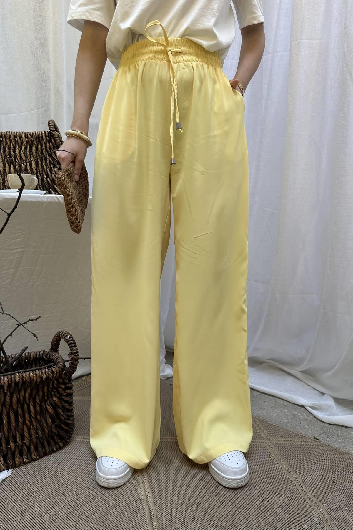 BELİ LASTİKLİ BOL PANTALON