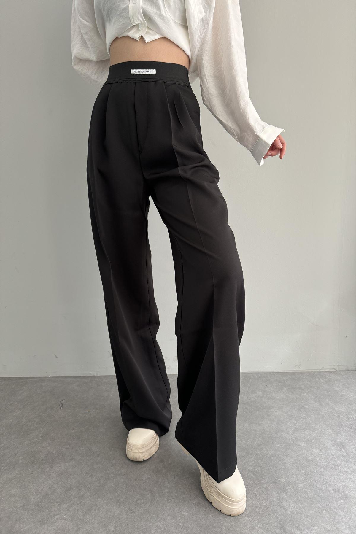 BELİ LASTİKLİ BOL PANTOLON