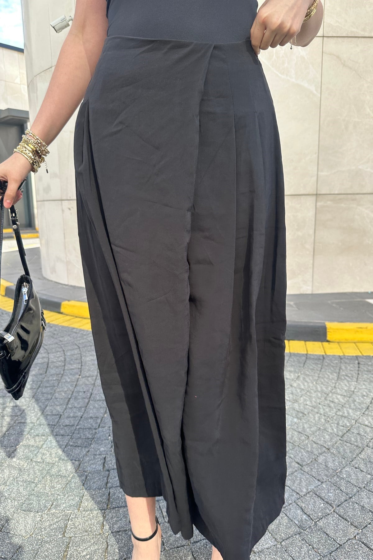 BELİ LASTİKLİ PAREO PANTOLON