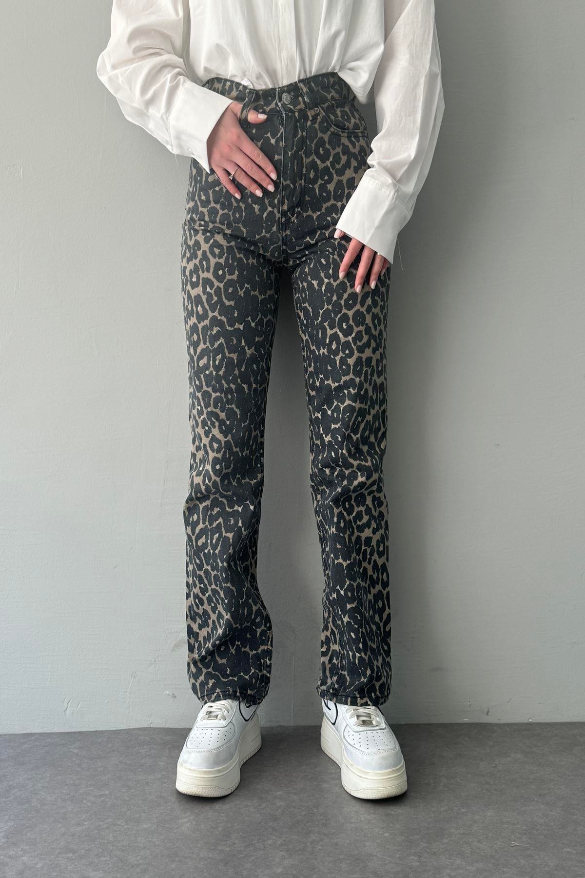 BORU PAÇA LEOPAR PANTOLON