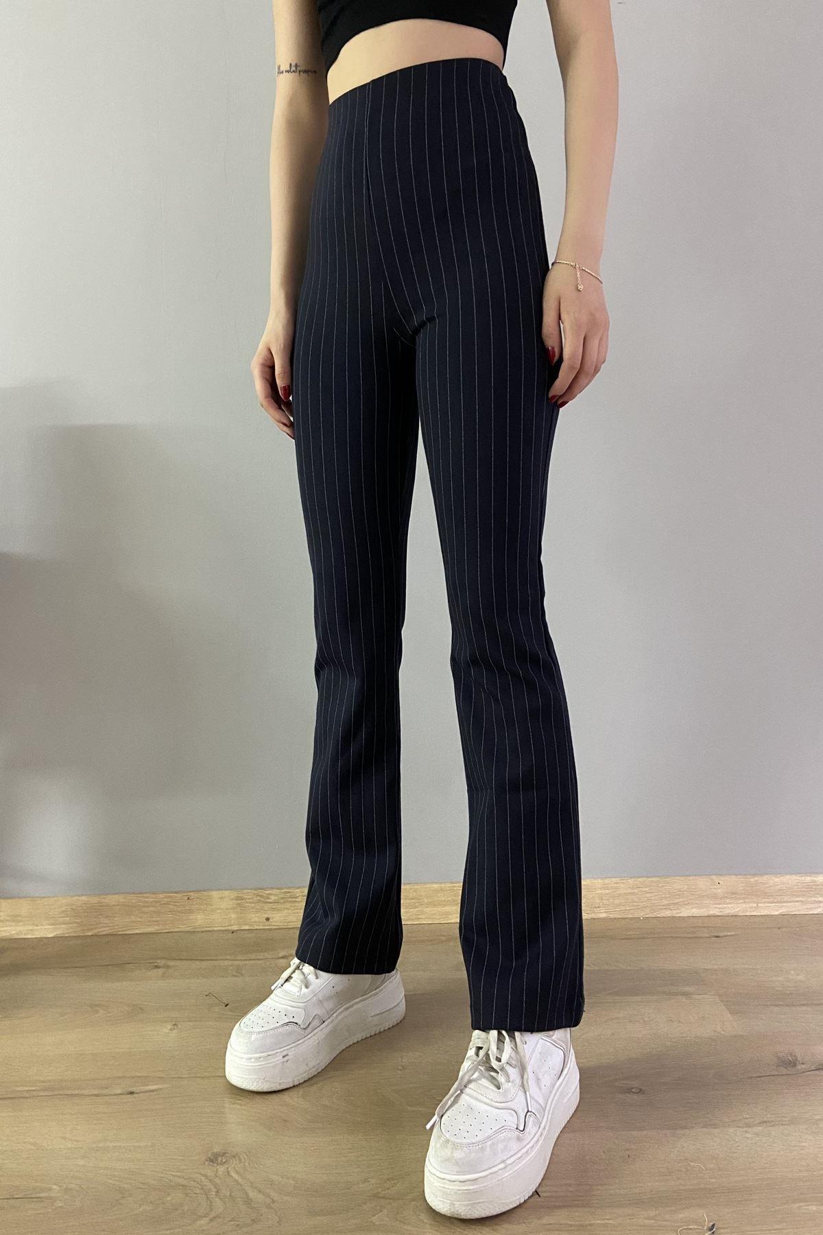 ÇİZGİ DETAY ÖRME PANTOLON