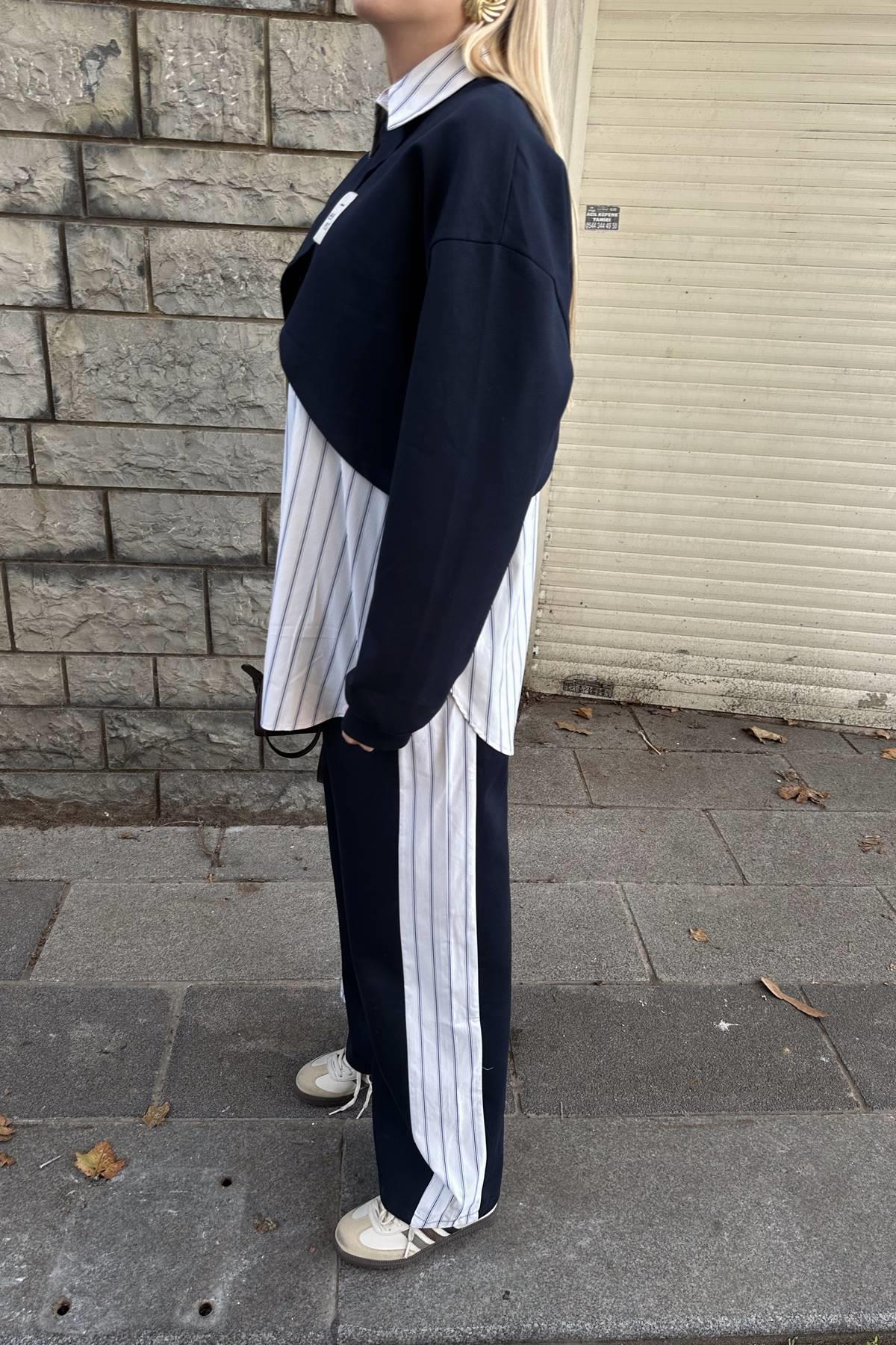 ÇİZGİ DETAYLI PANTOLON