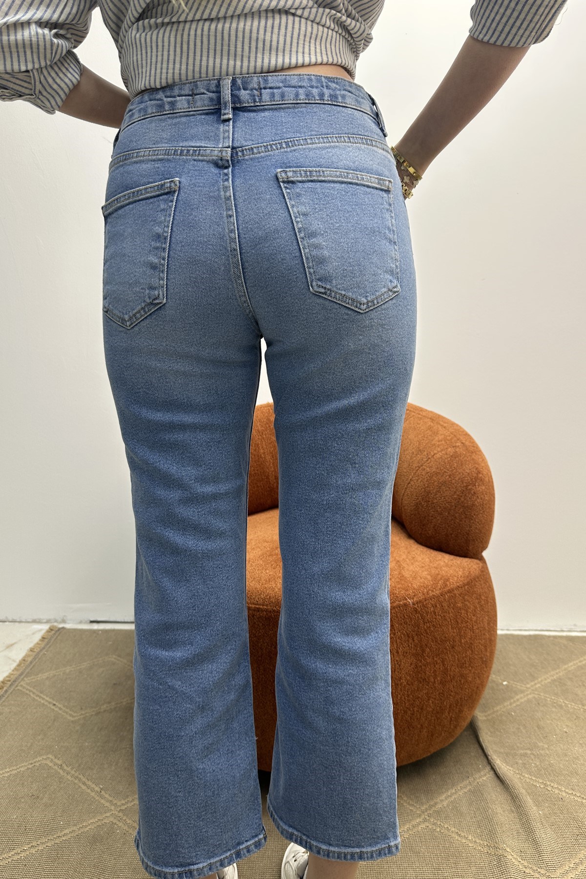 COMFORT LİKRA KISA FLARE PANTOLON