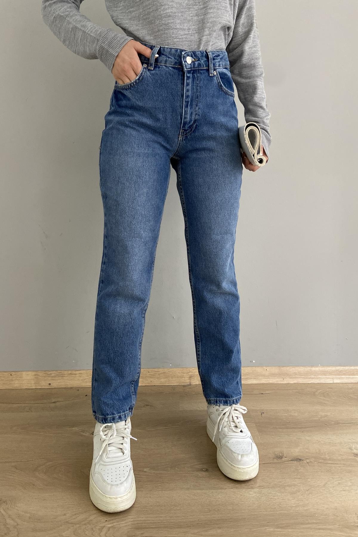 DÜŞÜK BEL MOM PANTOLON