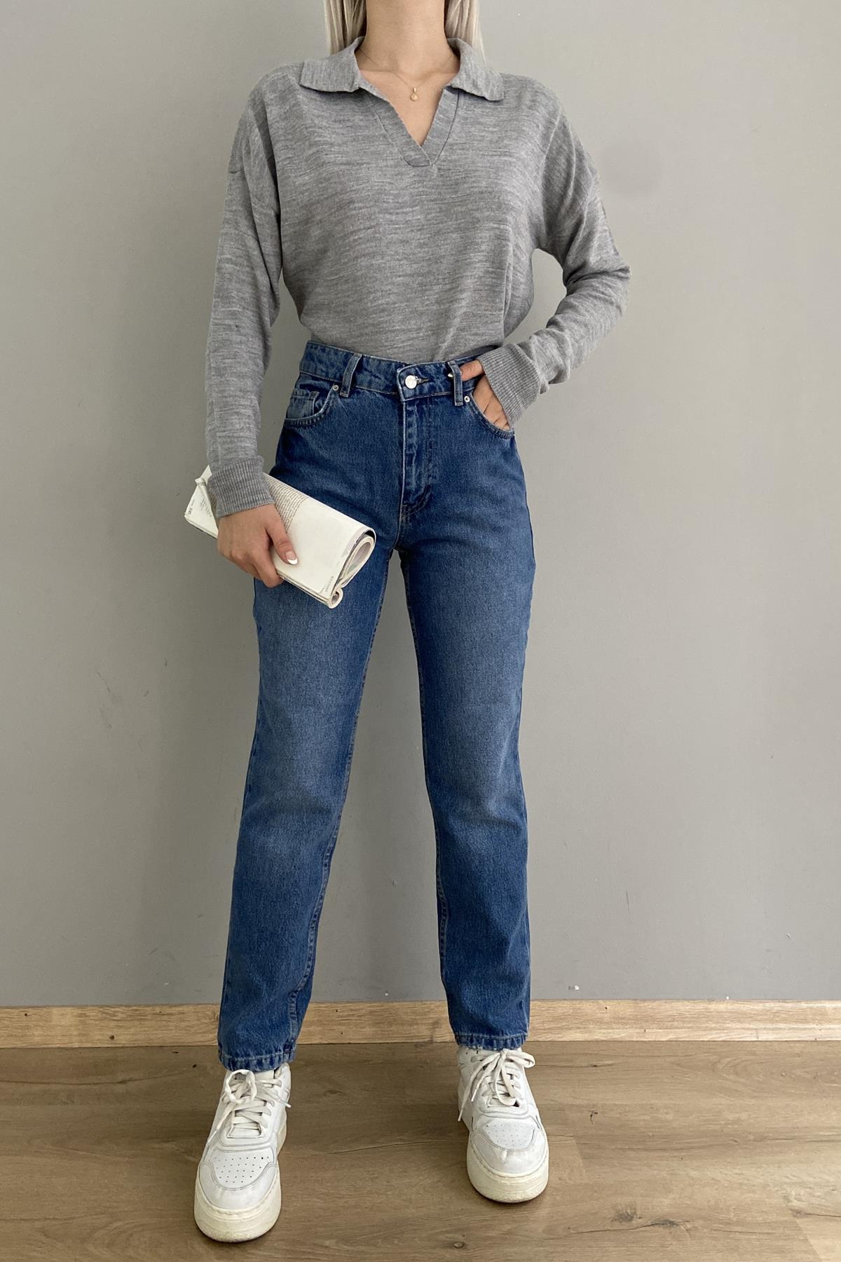 DÜŞÜK BEL MOM PANTOLON