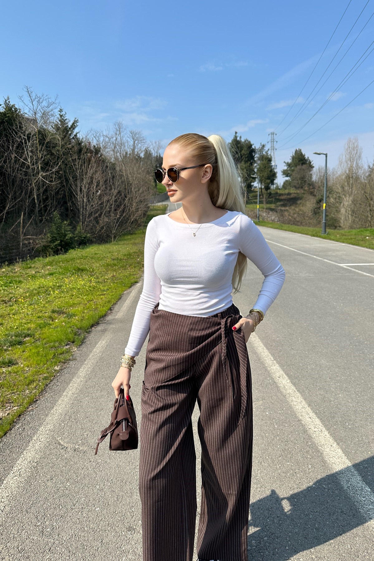 EKOSE DESENLİ PANTOLON