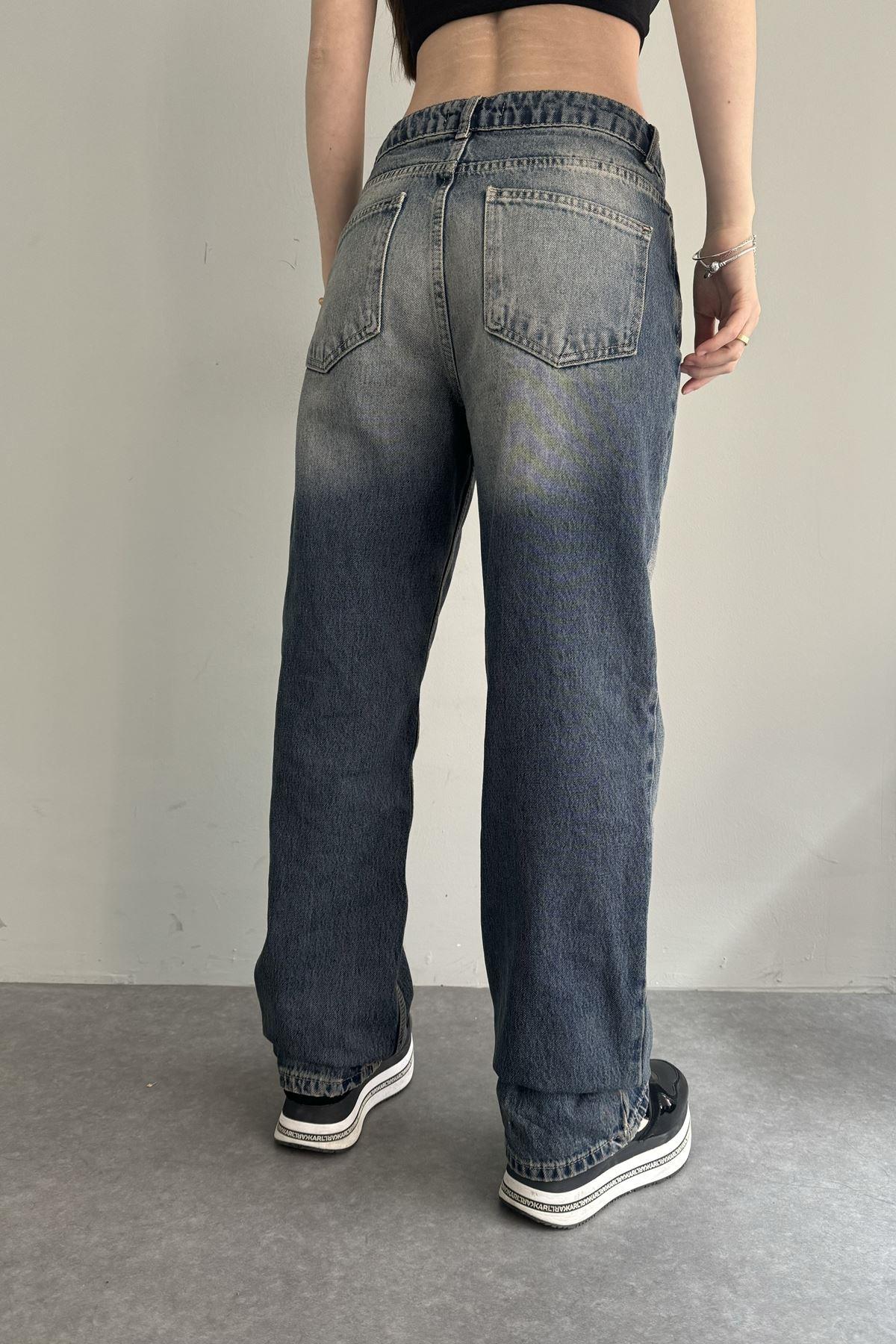 ESKİTMELİ WİDELEG KOT PANTOLON