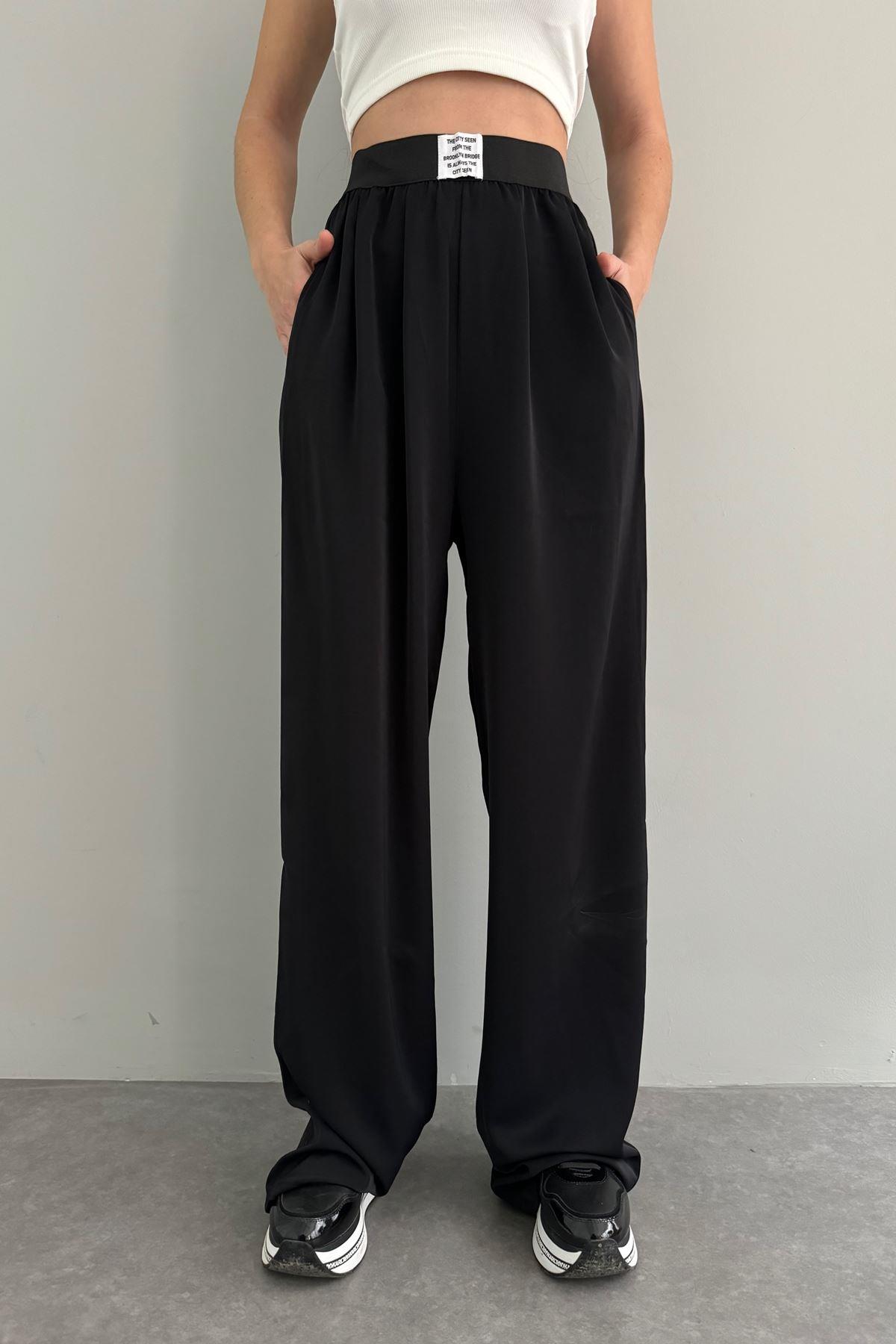 ETİKET DETAY BOL PANTOLON