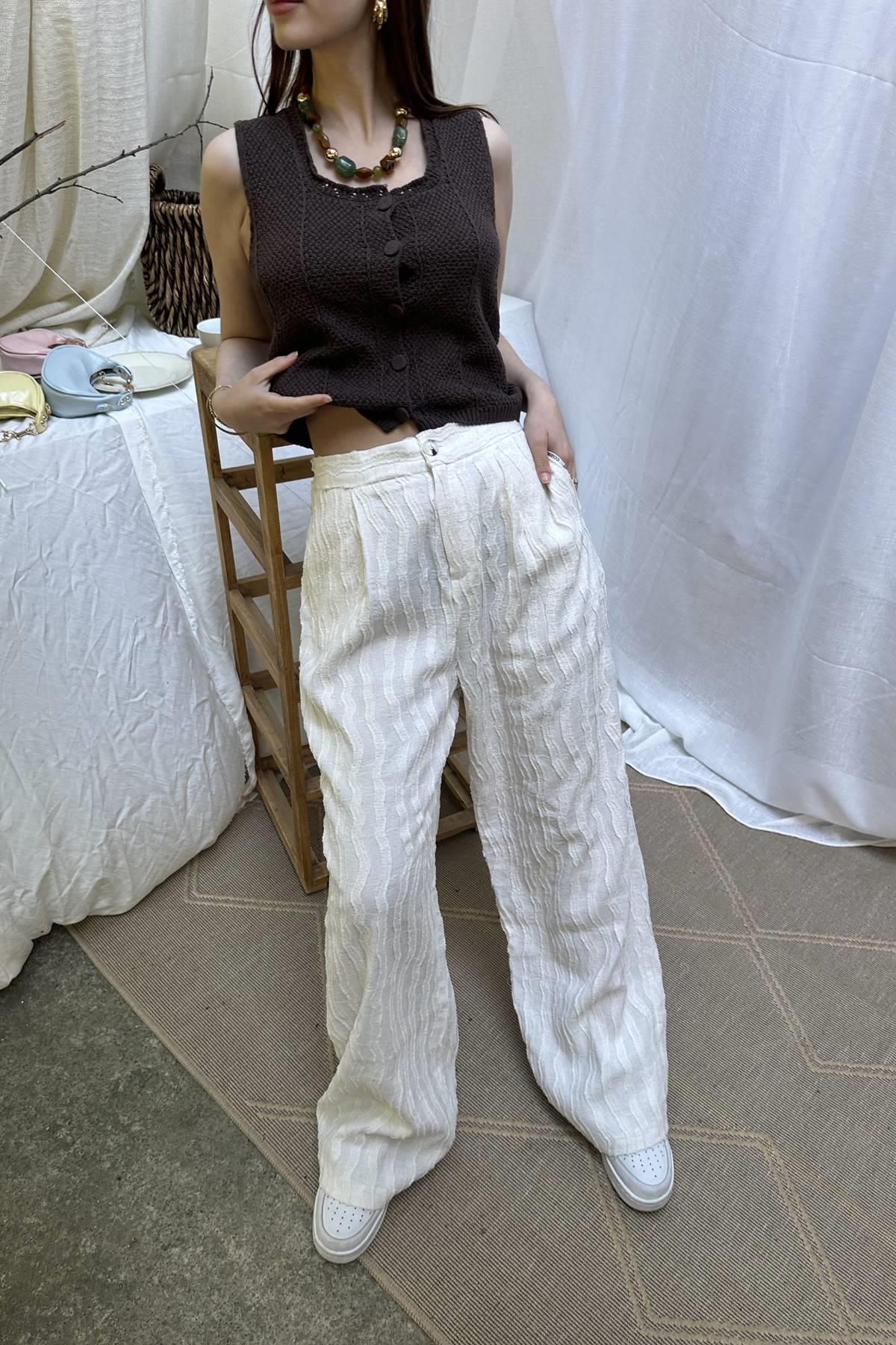 ETİKET DETAYLI PANTOLON