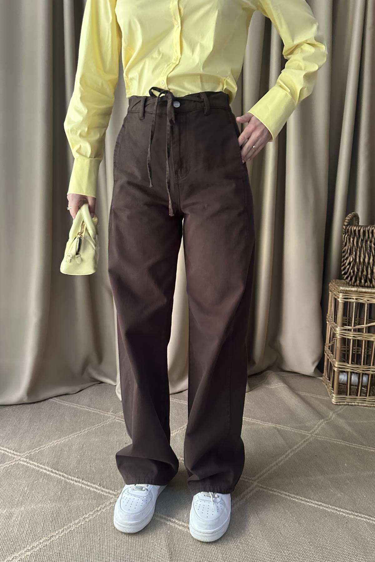 GİZLİ CEPLİ PAMUKLU PANTOLON