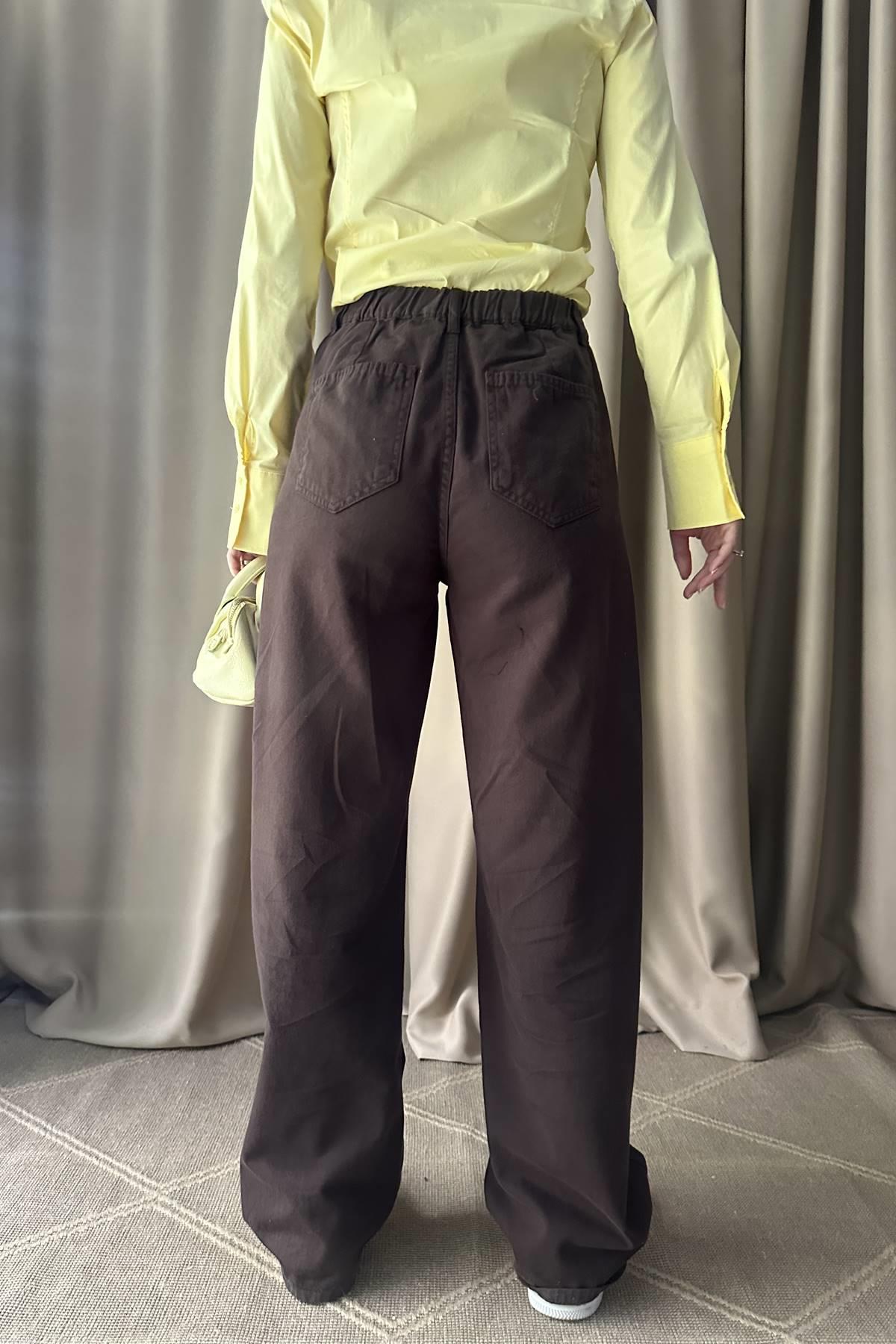 GİZLİ CEPLİ PAMUKLU PANTOLON