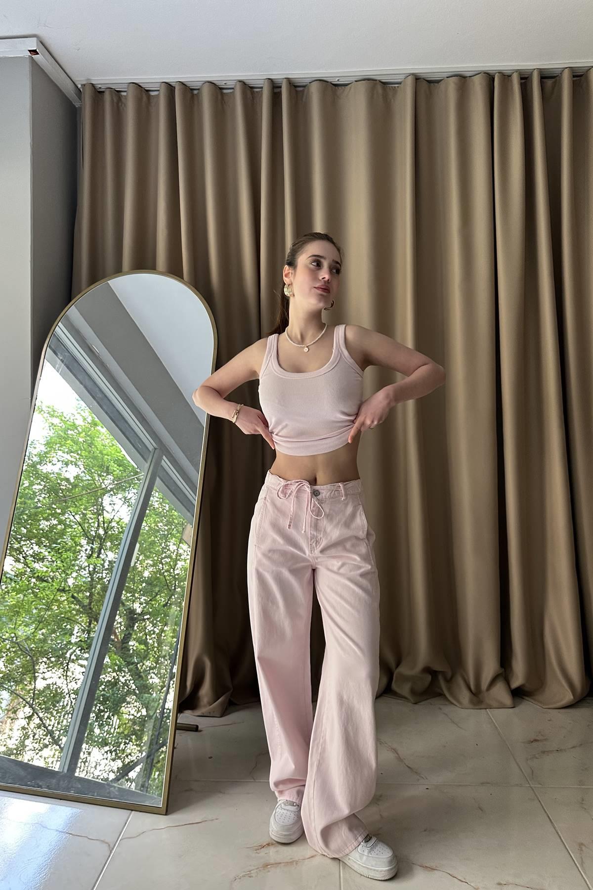 GİZLİ CEPLİ PAMUKLU PANTOLON
