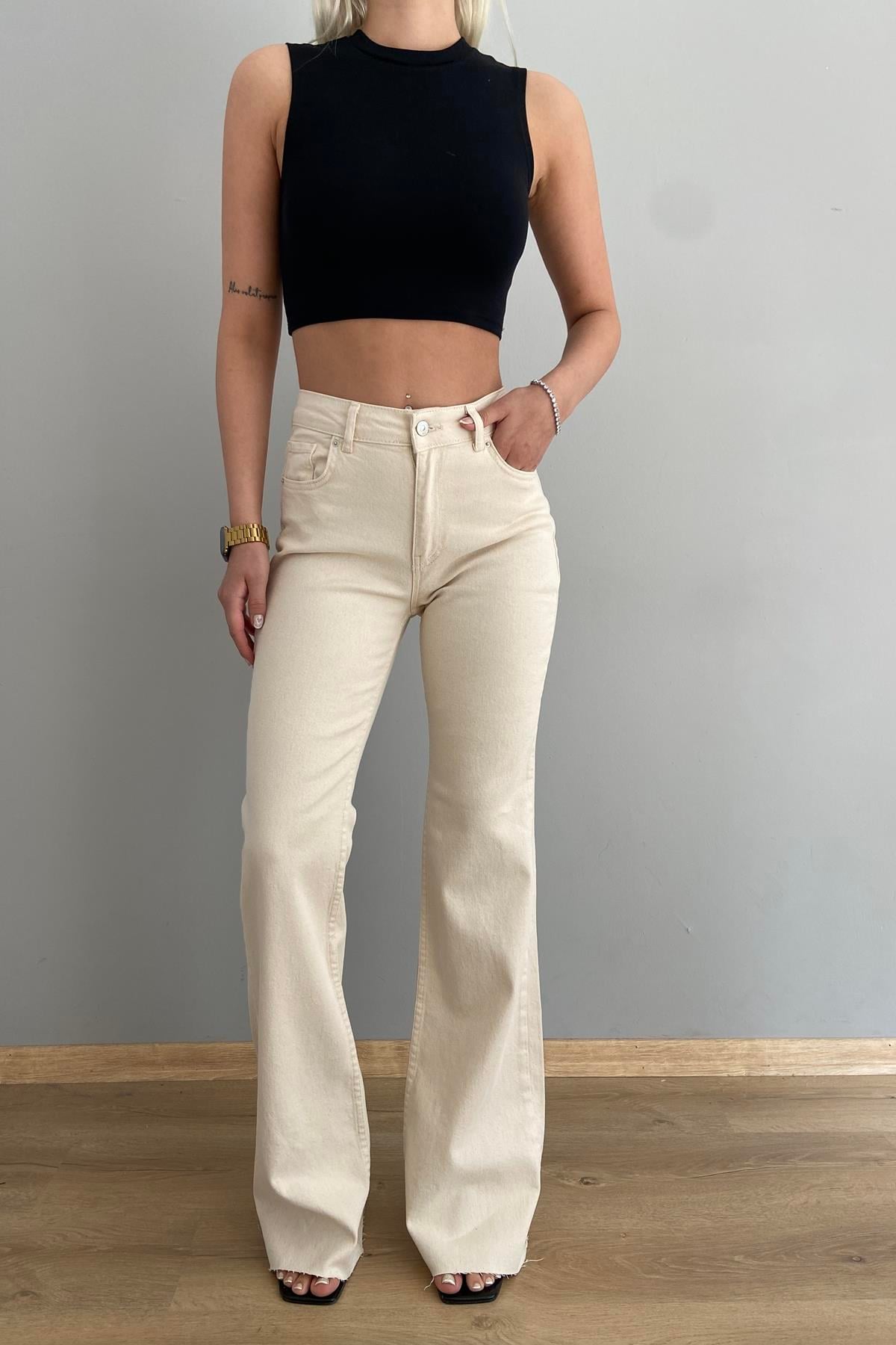 İSPANYOL PAÇA DİKŞSİZPANTALON