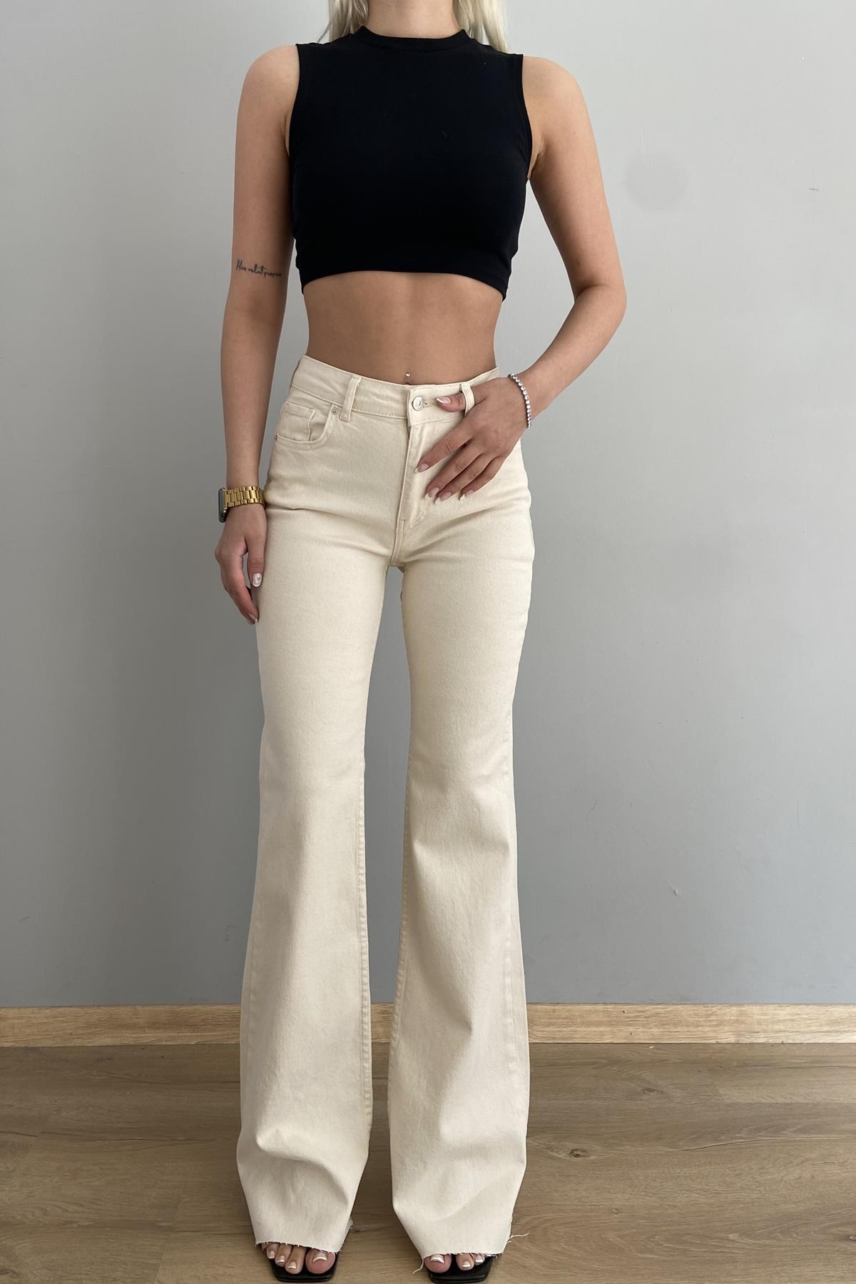 İSPANYOL PAÇA DİKŞSİZPANTALON