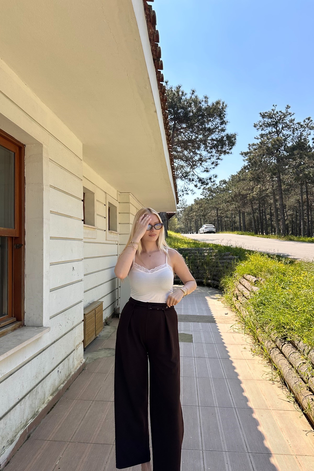 KEMER DETAY ÖRME PANTOLON