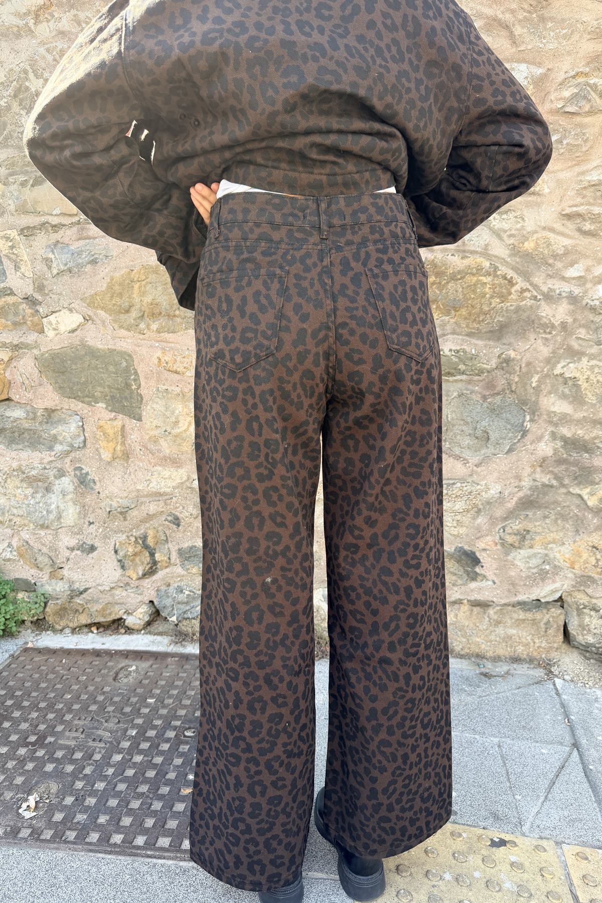 LEOPAR DESEN PANTOLON