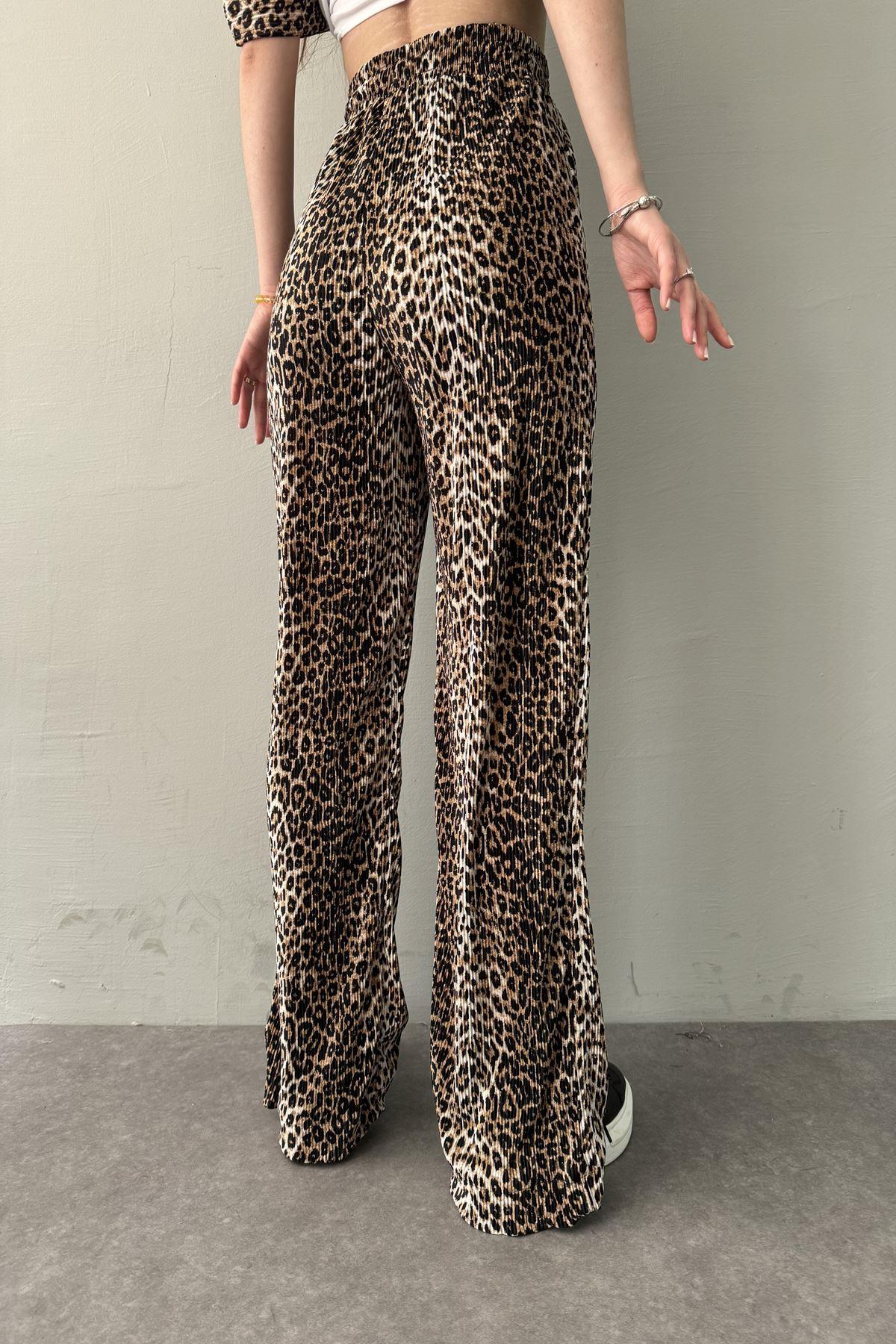 LEOPAR DESEN PANTOLON