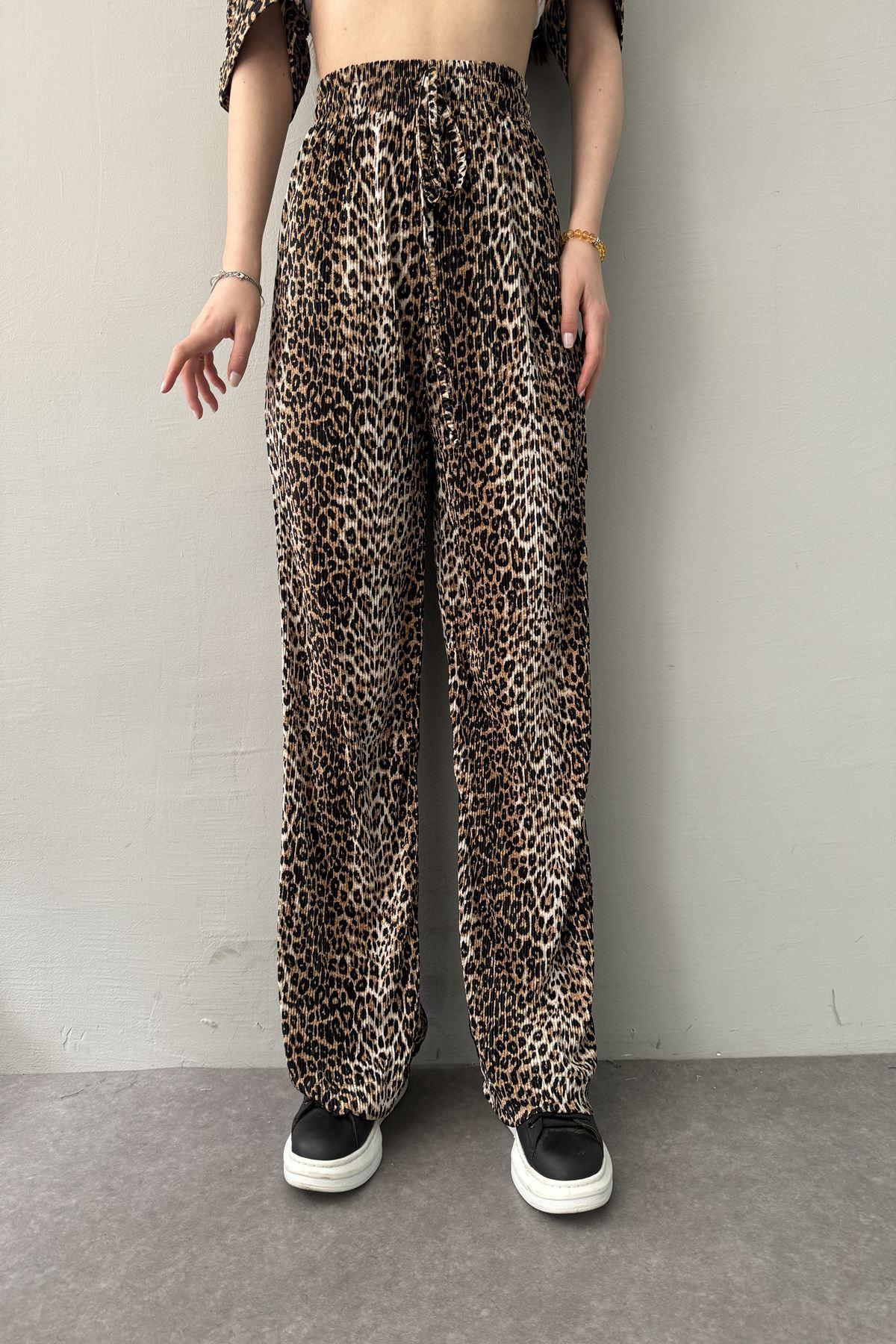 LEOPAR DESEN PANTOLON