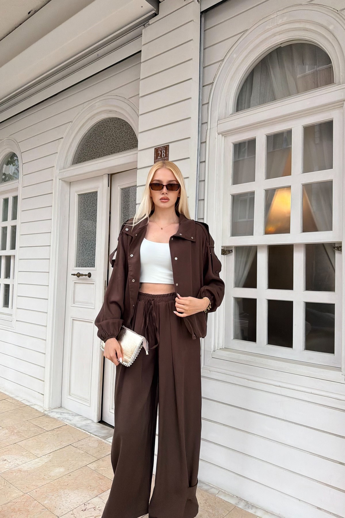 APOLET DETAY TENCEL BOMBER CEKET PANTOLON TAKIM