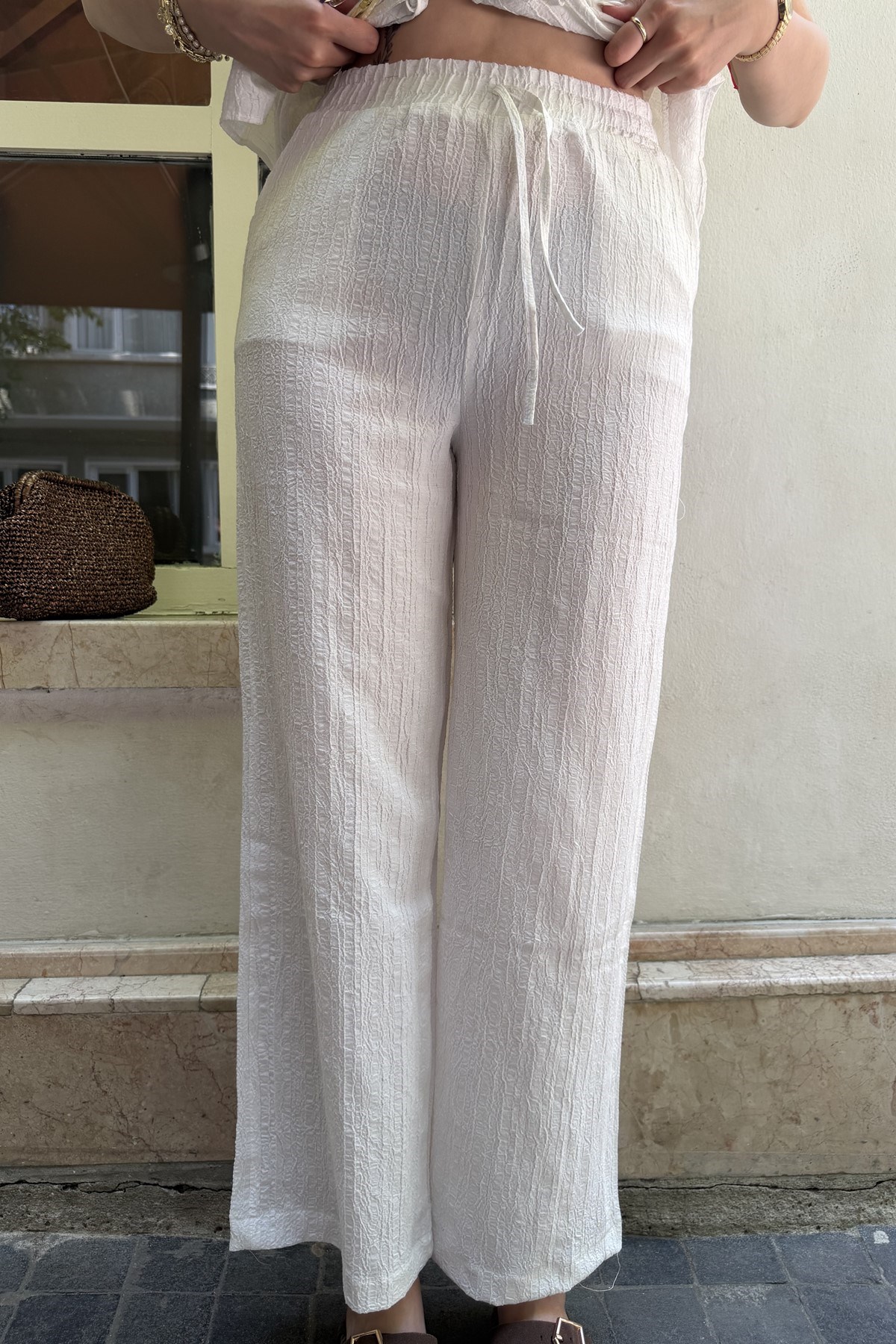 BAĞCIK DETAY PANTOLON TAKIM