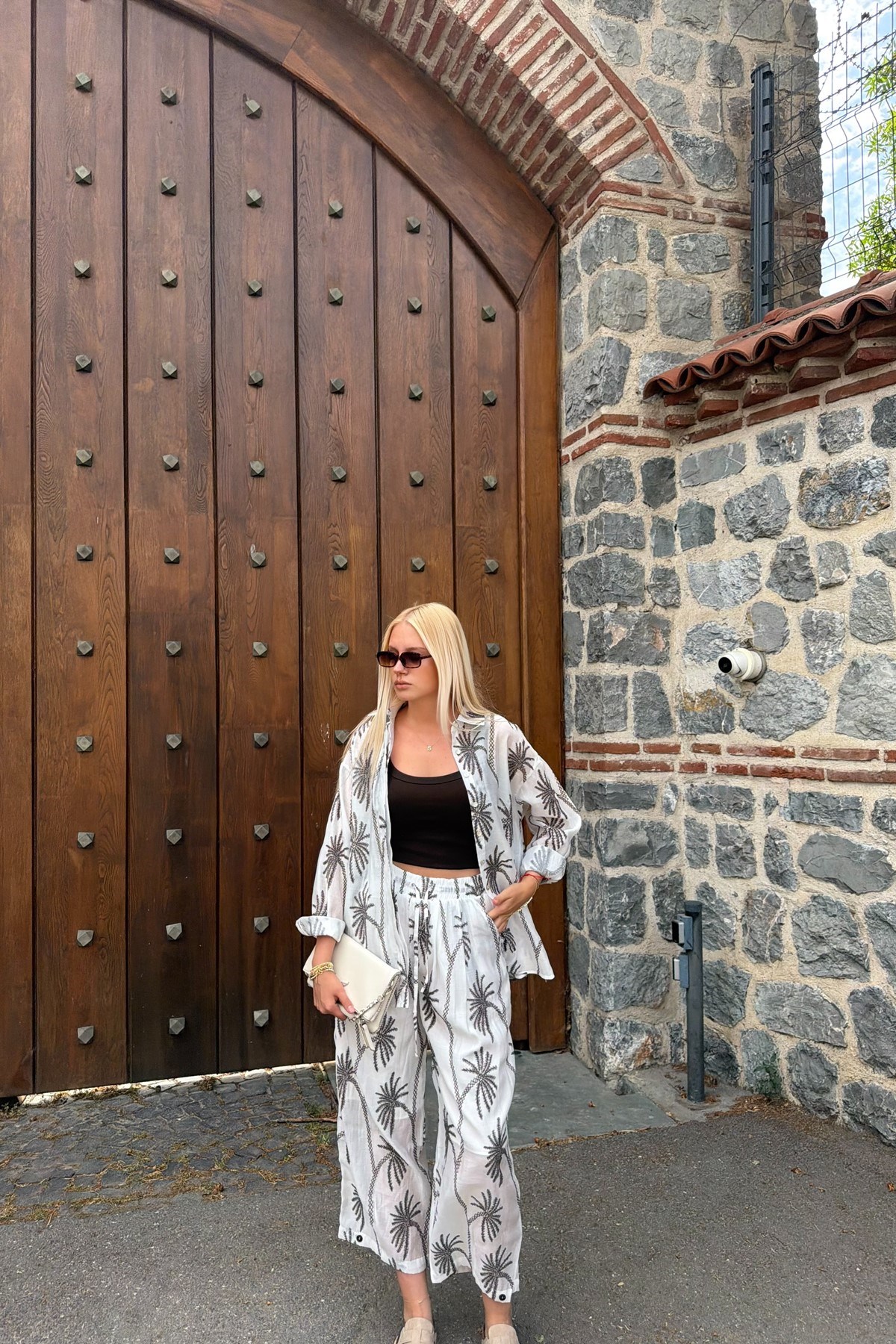 PALMİYE DESEN PANTOLON