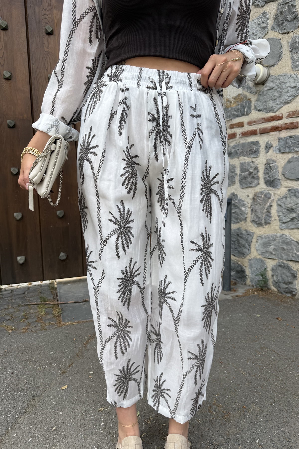 PALMİYE DESEN PANTOLON