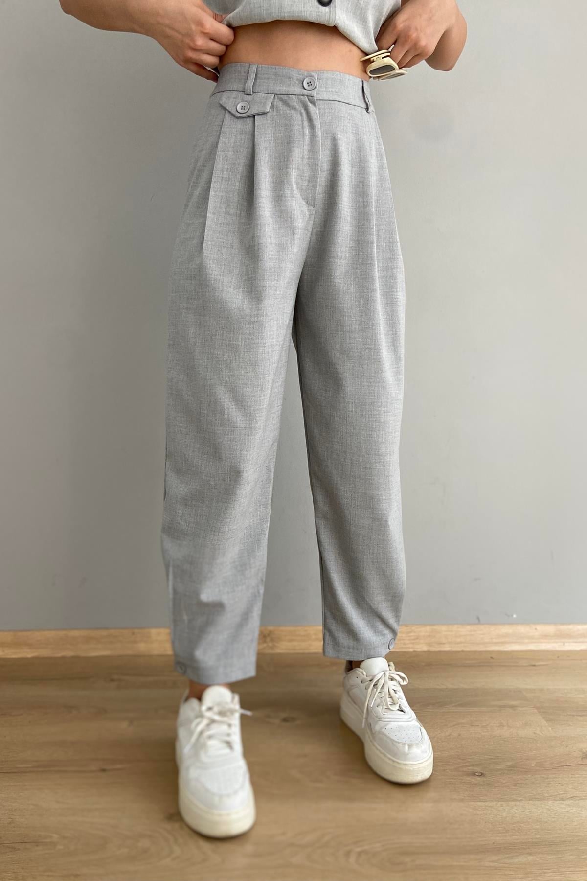 PİLE DETAYLI PANTOLON