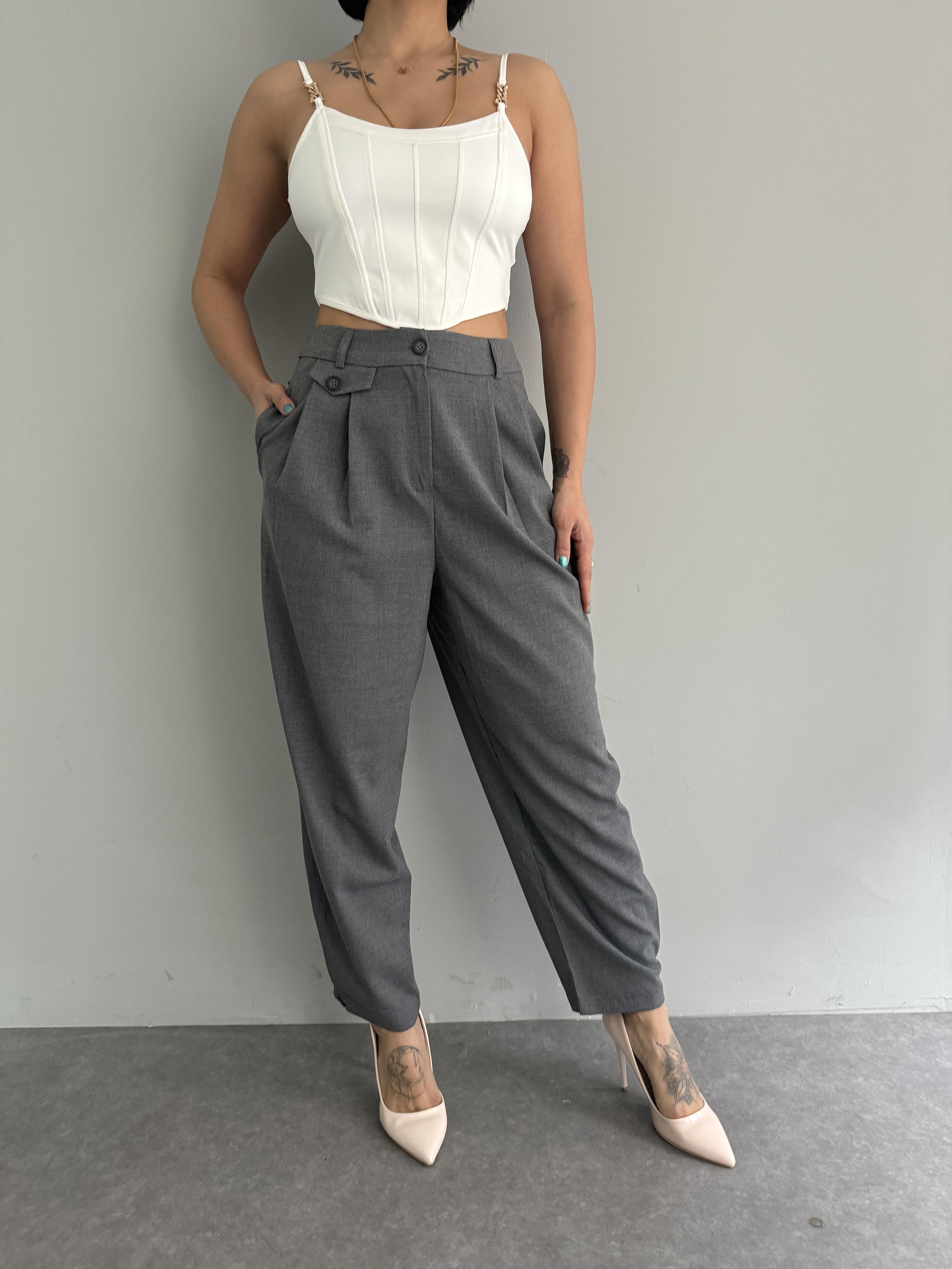 PİLE DETAYLI PANTOLON