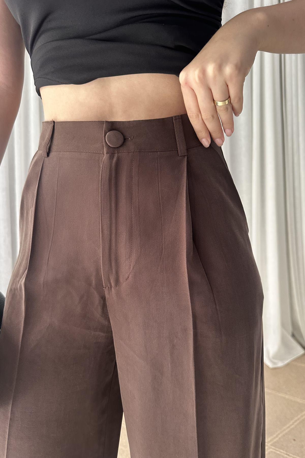 PİLELİ BOL PAÇA PANTOLON