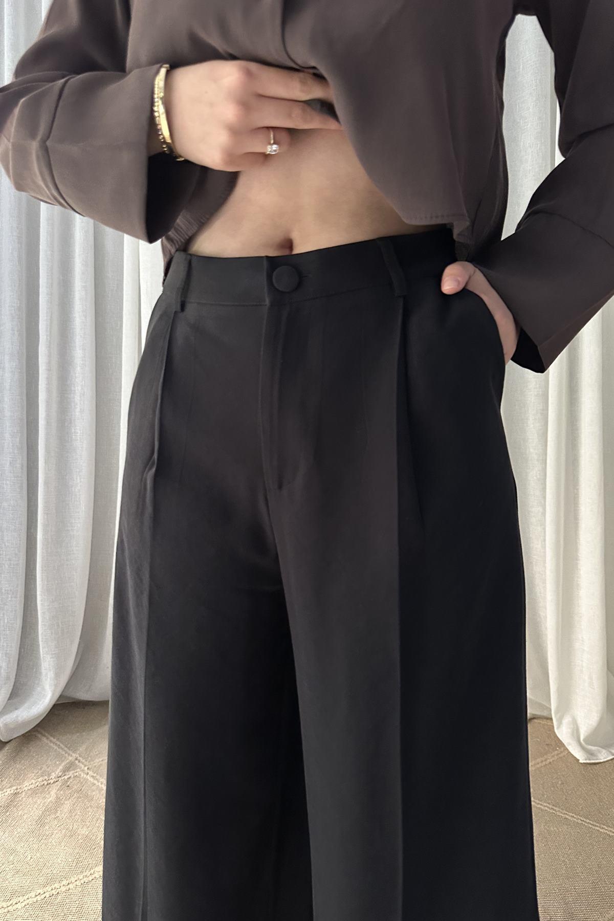 PİLELİ BOL PAÇA PANTOLON